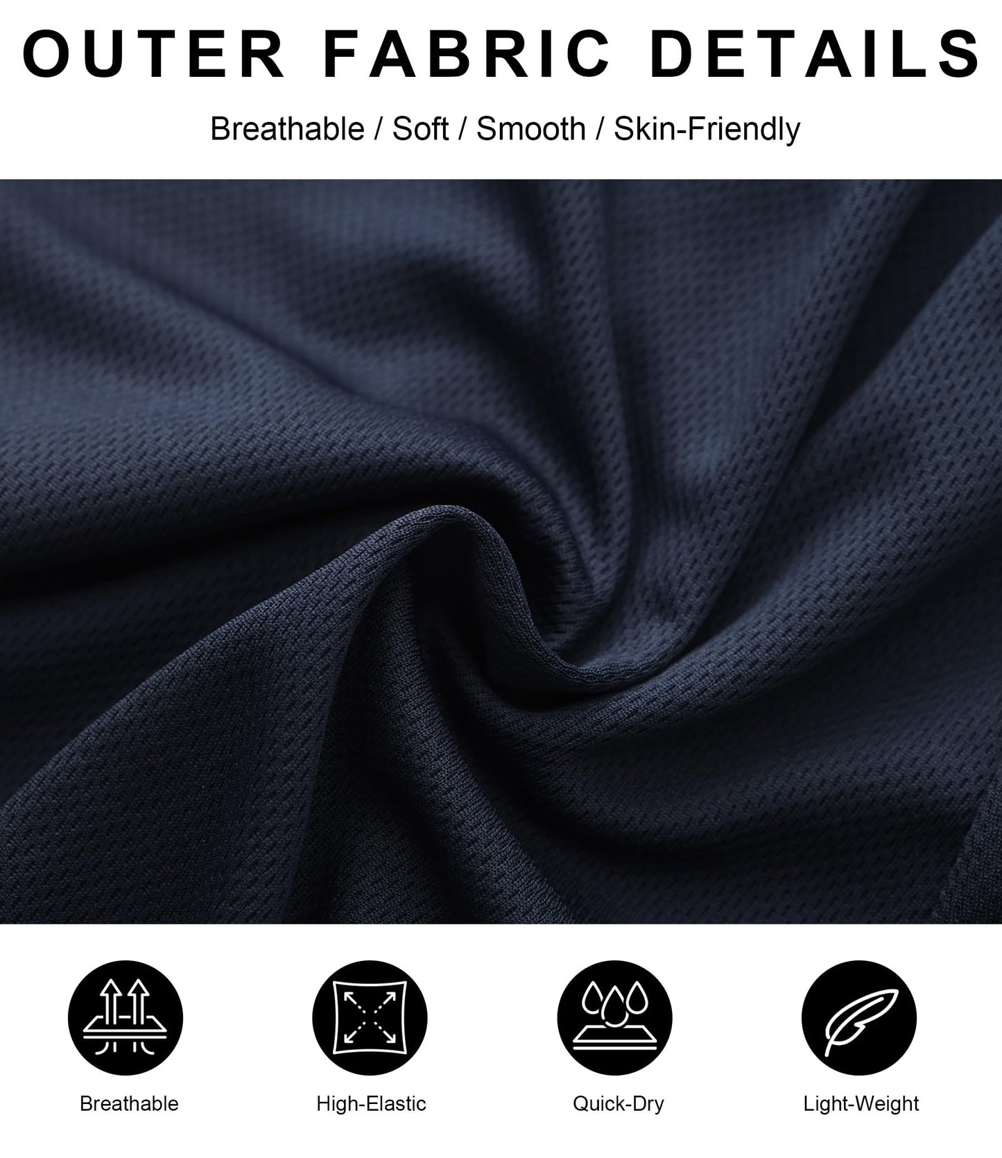 Kinglaman 1/4 Pack Men's 2 in 1 Lined Running Shorts Gym Athletic Shorts - Tennis Mindset
