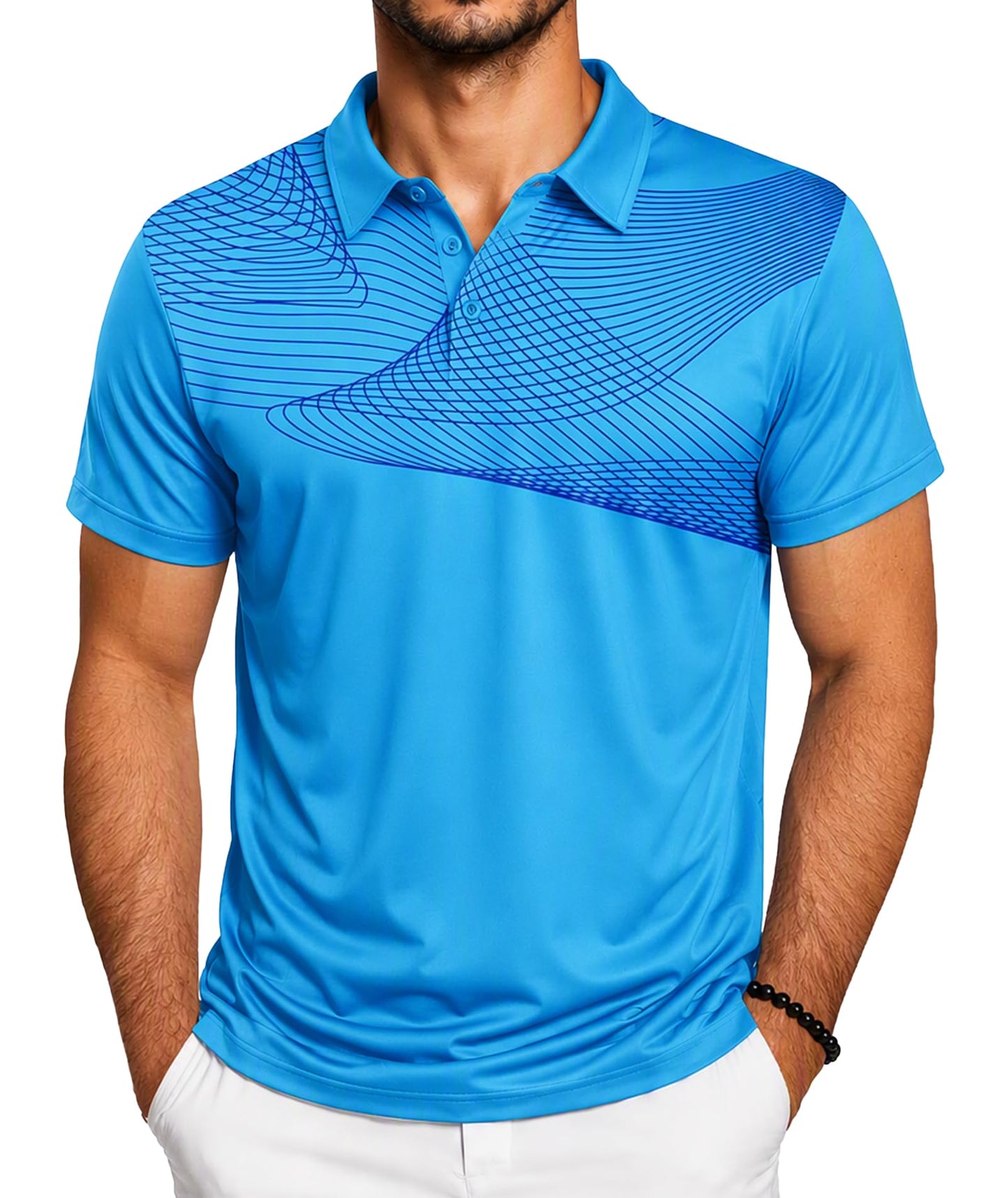 ZITY Golf Polo Shirts for Men Short Sleeve UPF 50+ Athletic Tennis T-Shirt - Tennis Mindset