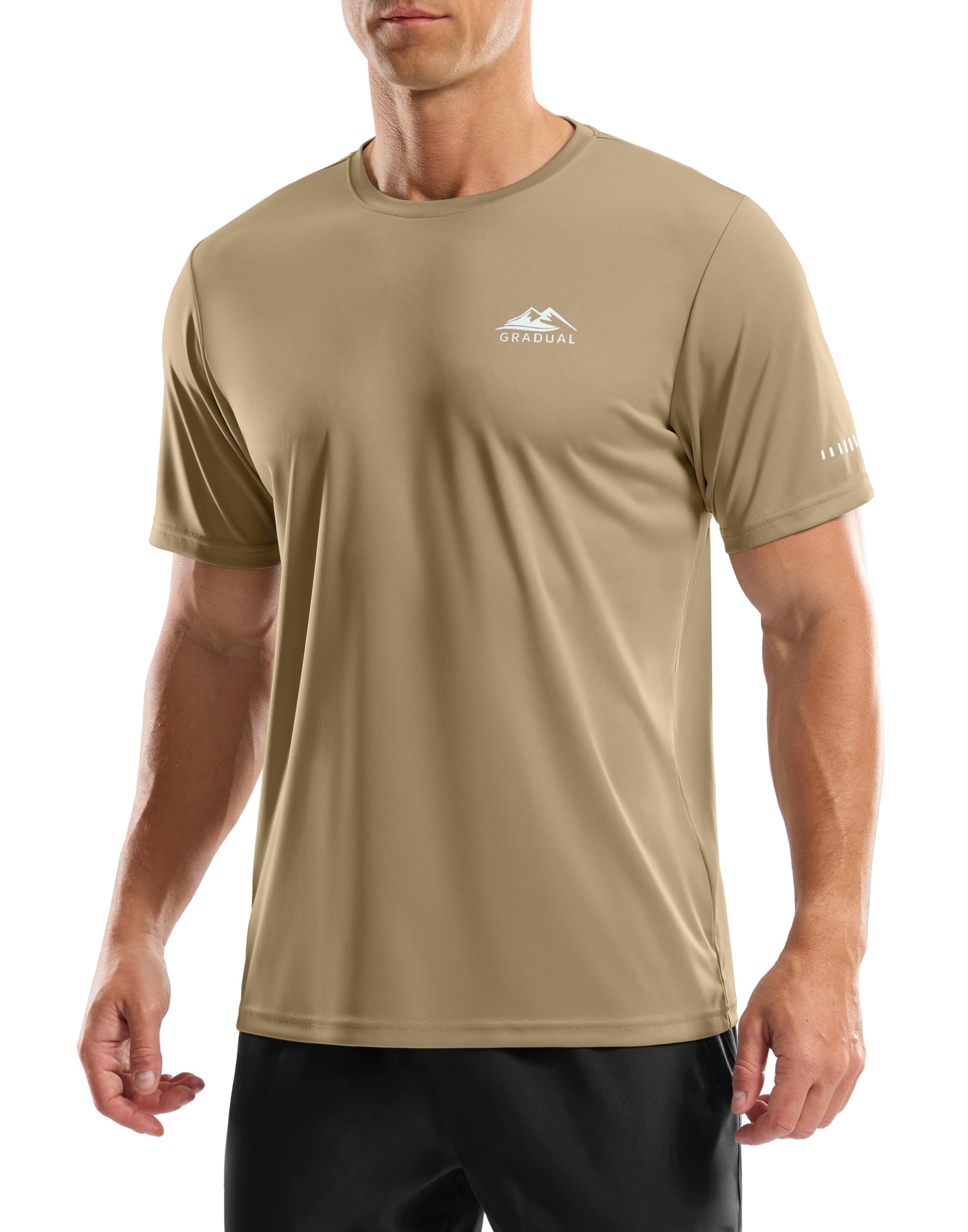 Men's UPF 50+ Sun Protection Swim Shirts Rash Guard Dry Fit Workout Tshirts - Tennis Mindset
