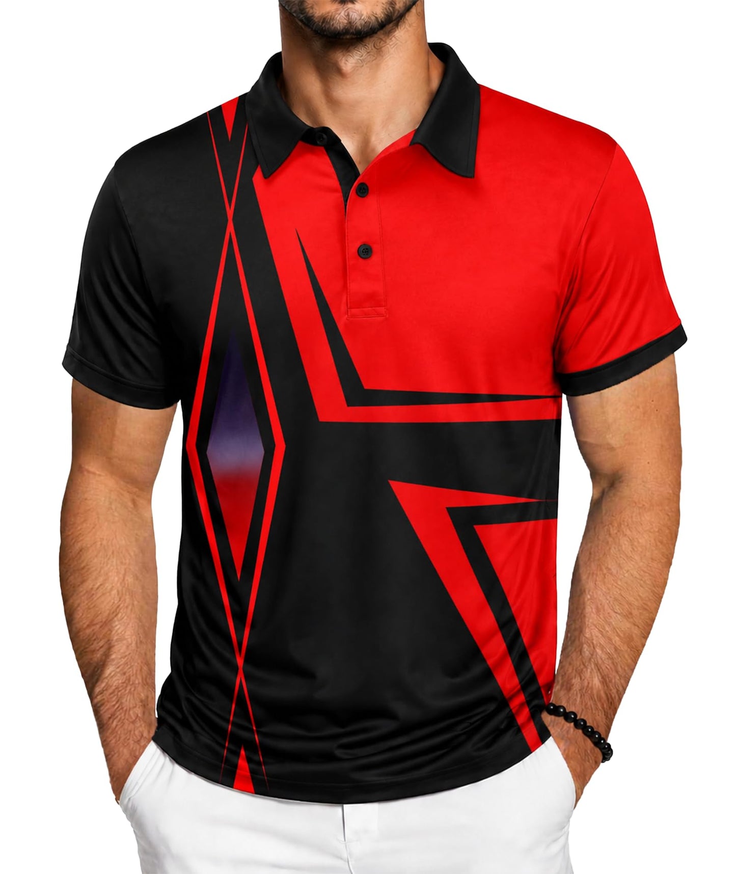 ZITY Golf Polo Shirts for Men Short Sleeve UPF 50+ Athletic Tennis T-Shirt - Tennis Mindset