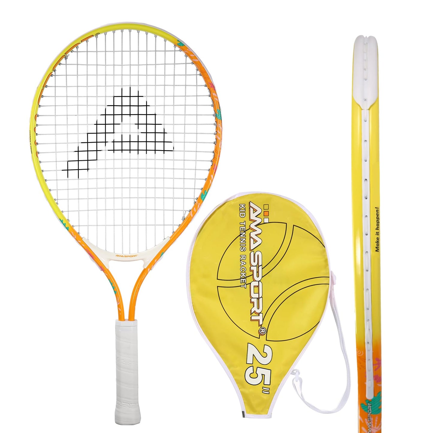 AMA SPORT Kids Tennis Racket for Junior Toddlers Starter Kit 17-25" Tennis Racquet for Girls and Boys with 420D Nylon Shoulder Strap Bag - Tennis Mindset