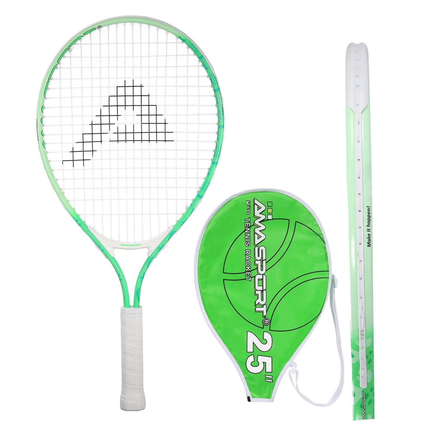 AMA SPORT Kids Tennis Racket for Junior Toddlers Starter Kit 17-25" Tennis Racquet for Girls and Boys with 420D Nylon Shoulder Strap Bag - Tennis Mindset