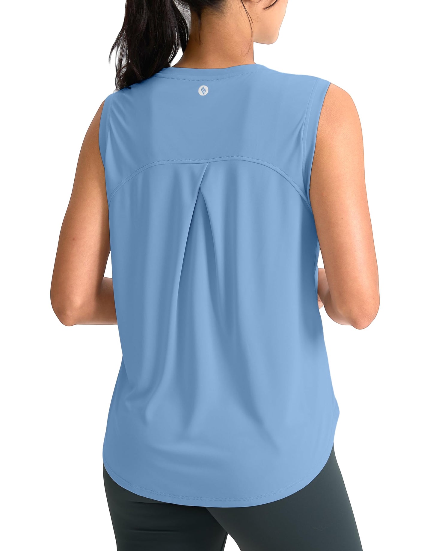 SANTINY Women's Workout Tank Tops Athletic Gym Yoga Shirt