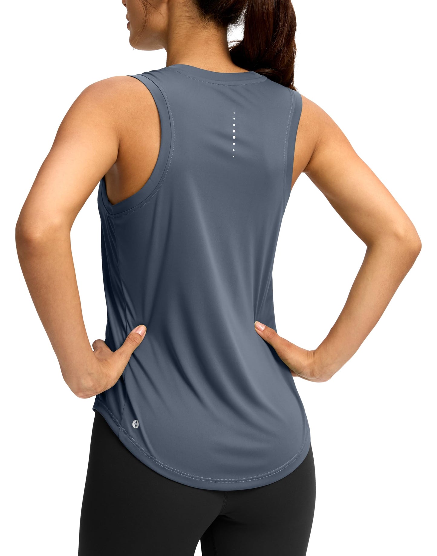 SANTINY Women's Workout Tank Top Racerback Athletic Shirt