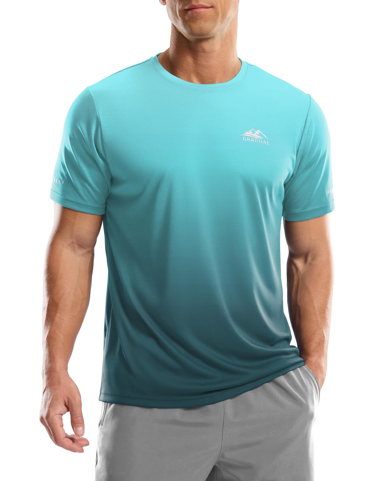 Men's UPF 50+ Sun Protection Swim Shirts Rash Guard Dry Fit Workout Tshirts - Tennis Mindset