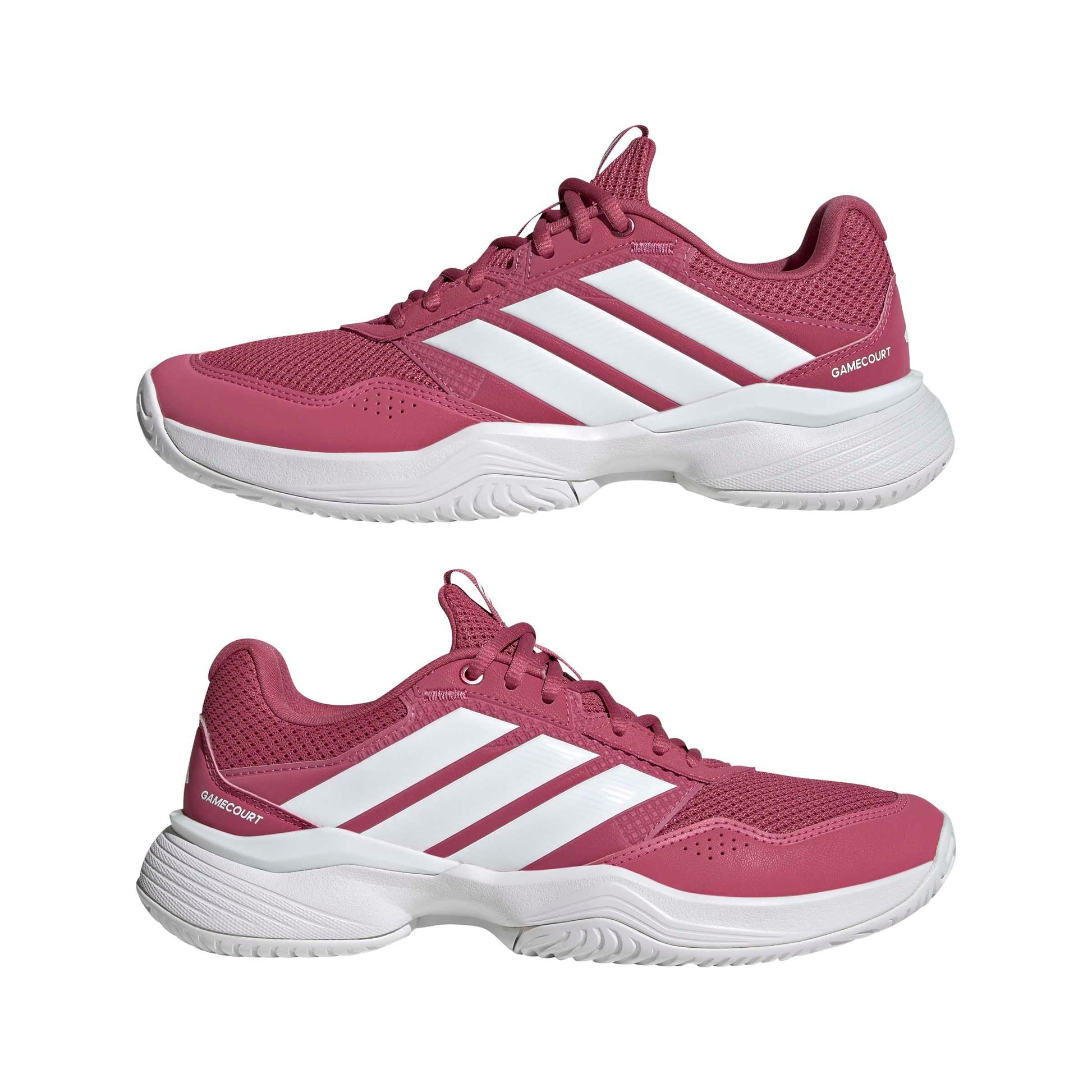 adidas Womens Gamecourt 3 All Court Sneakers Shoes - White - Tennis Mindset