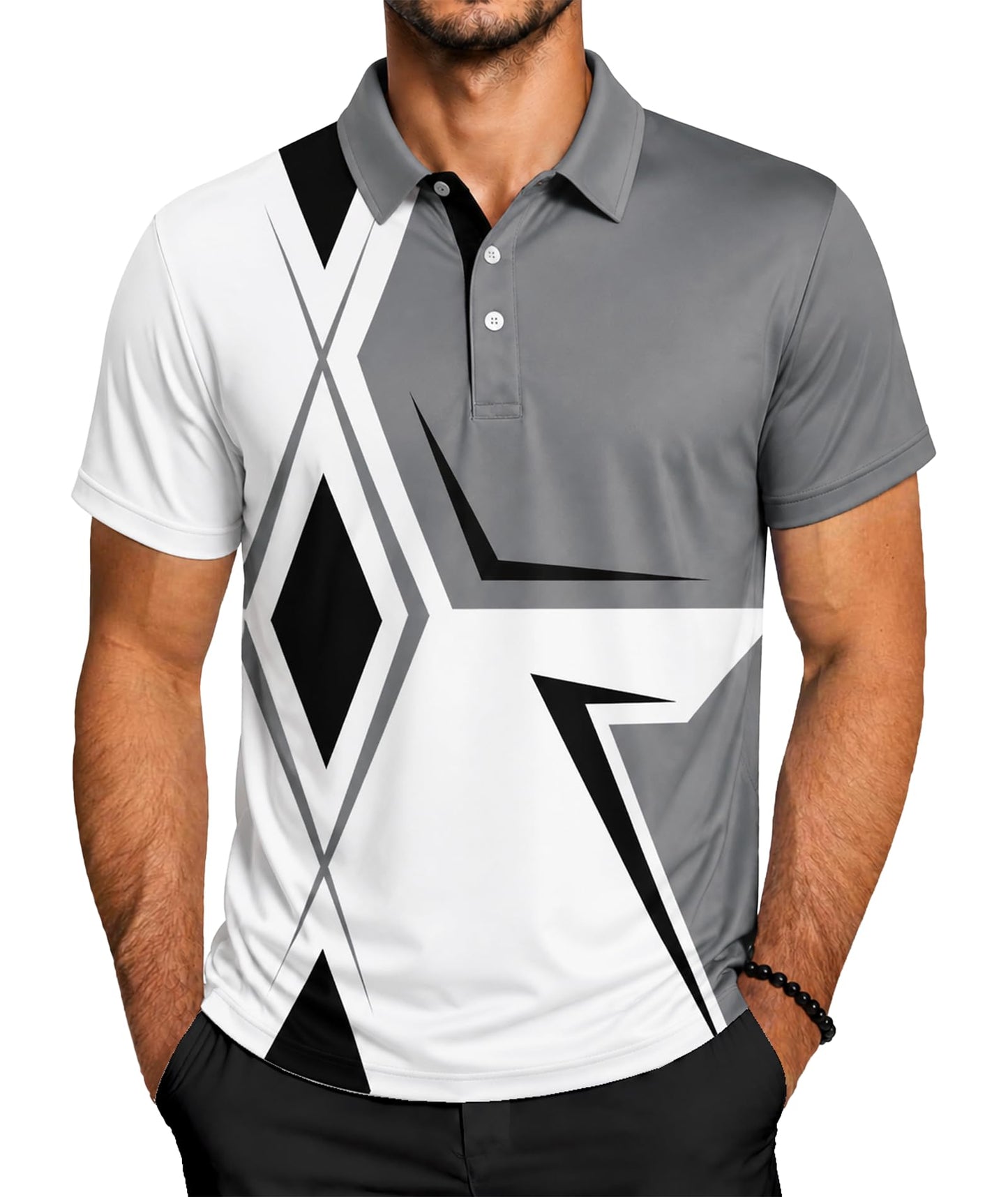 ZITY Golf Polo Shirts for Men Short Sleeve UPF 50+ Athletic Tennis T-Shirt - Tennis Mindset