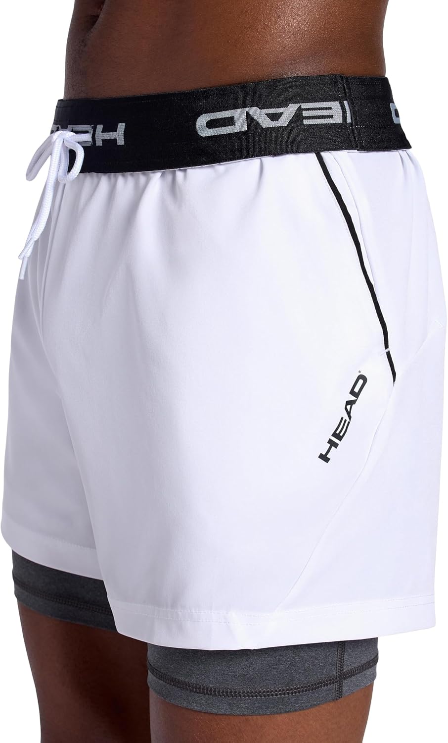 Head Men's Endurance Short, Standard Fit, 5” Inseam, Lightweight Stretch Moisture-Wicking Material - Tennis Mindset