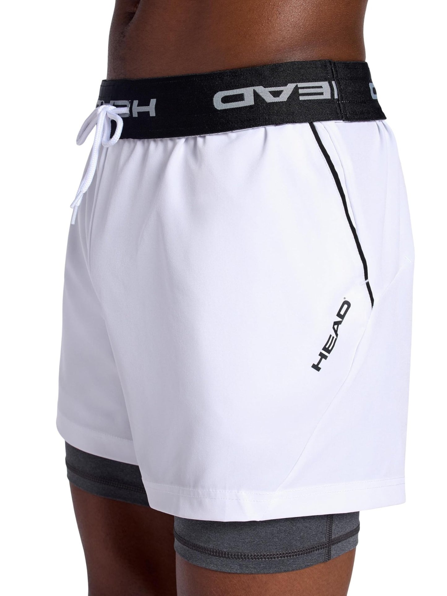 Head Men's Endurance Short, Standard Fit, 5” Inseam, Lightweight Stretch Moisture-Wicking Material - Tennis Mindset