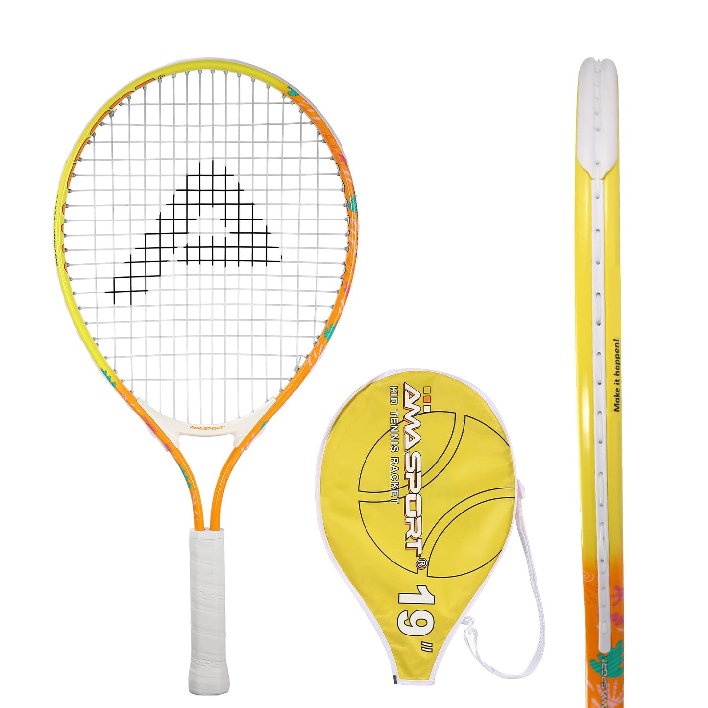 AMA SPORT Kids Tennis Racket for Junior Toddlers Starter Kit 17-25" Tennis Racquet for Girls and Boys with 420D Nylon Shoulder Strap Bag - Tennis Mindset