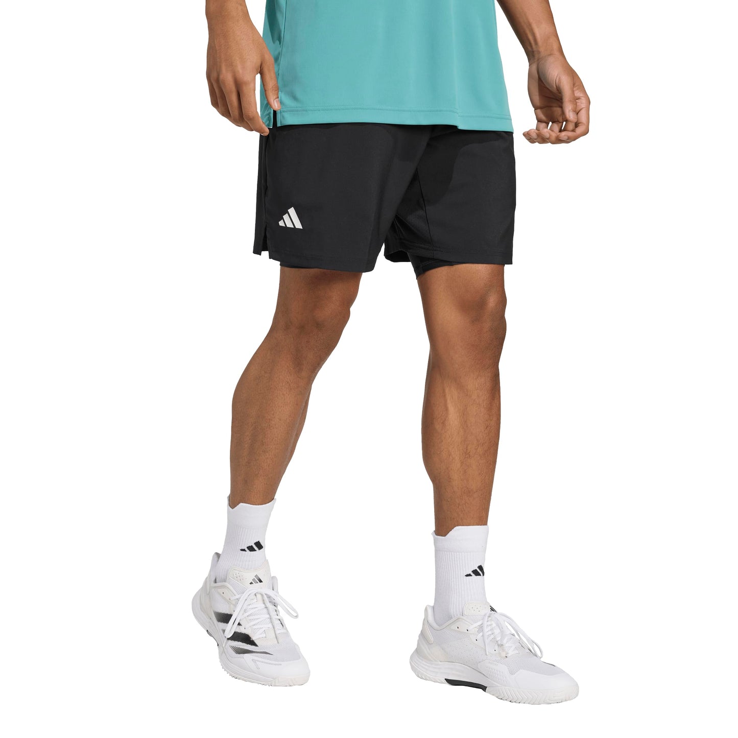 adidas Mens Club Climacool 2-In-1 Shorts Tennis Casual Bottoms Casual - White - Tennis Mindset