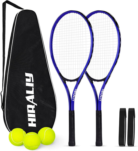 HIRALIY 27-Inch Tennis Racket for Adults with Ball and Carry Bag - Tennis Mindset