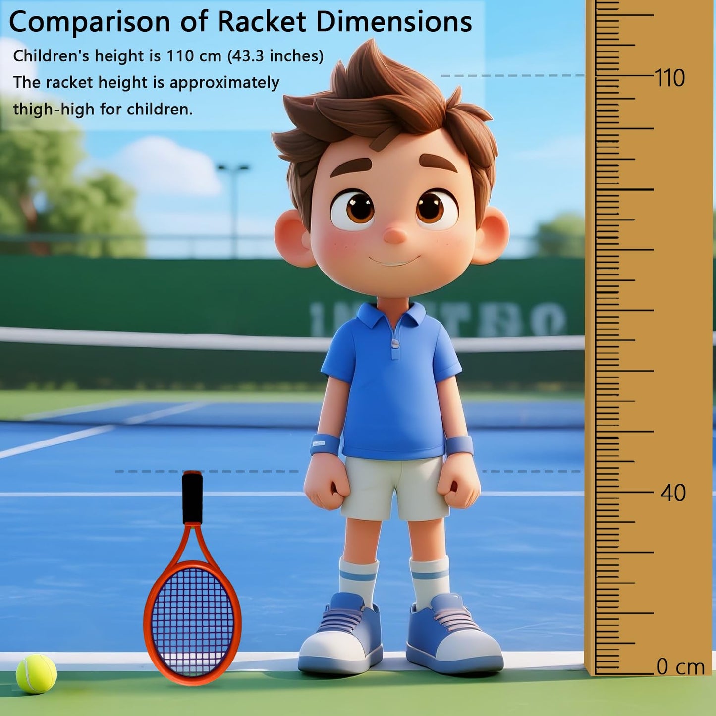 Kids Tennis Racket,17 Inch Plastic Tennis Racket with 2 Soft Balls,2 Tennis Balls and 4 Shuttlecocks for Kid,Toddler Outdoor/Indoor Sport Play - Tennis Mindset