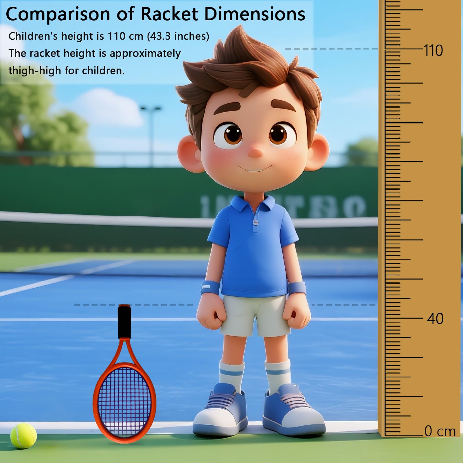 Kids Tennis Racket,17 Inch Plastic Tennis Racket with 2 Soft Balls,2 Tennis Balls and 4 Shuttlecocks for Kid,Toddler Outdoor/Indoor Sport Play - Tennis Mindset