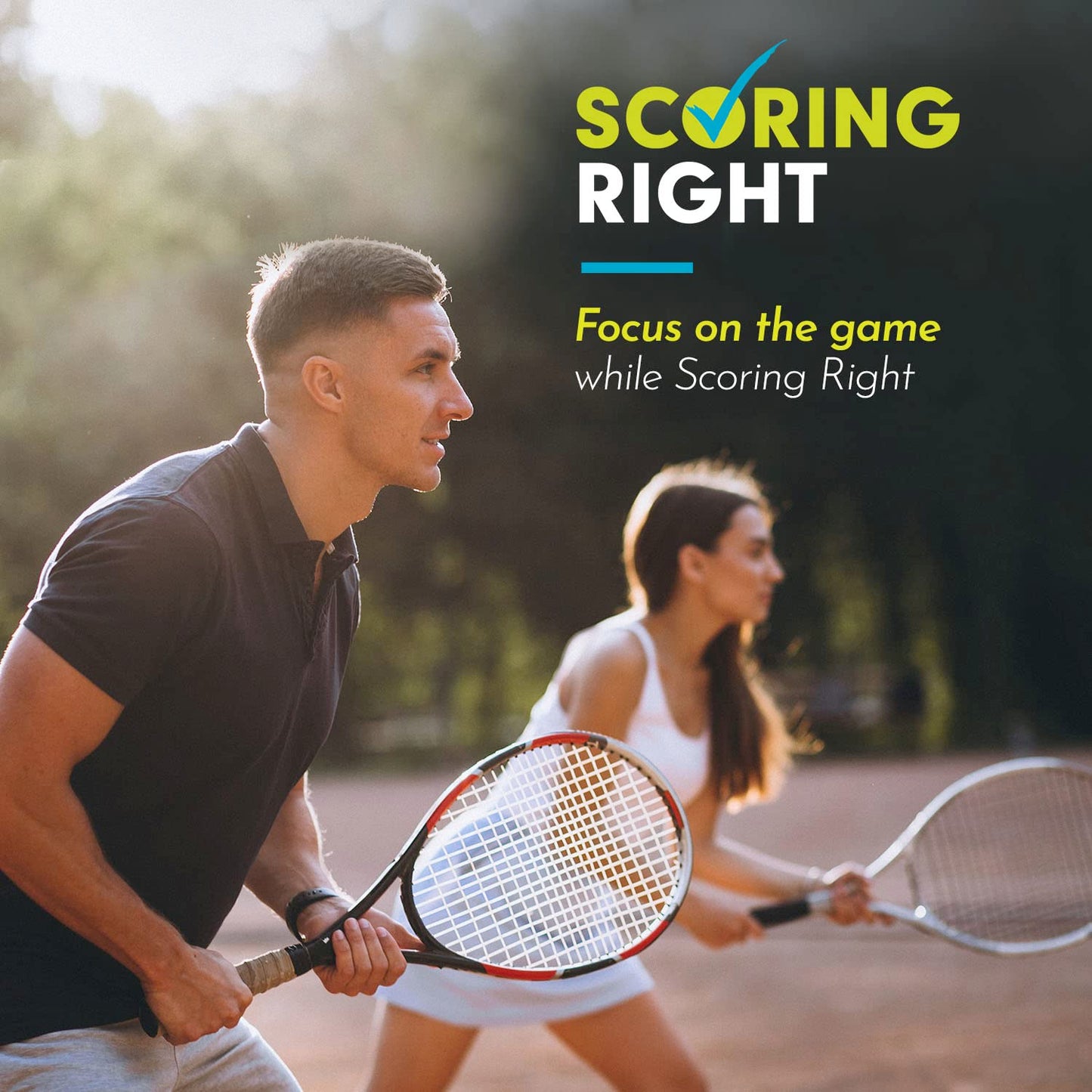 Scoring Right Net Checker Tennis Net Height Measuring Tape and Keyring - Tennis Mindset