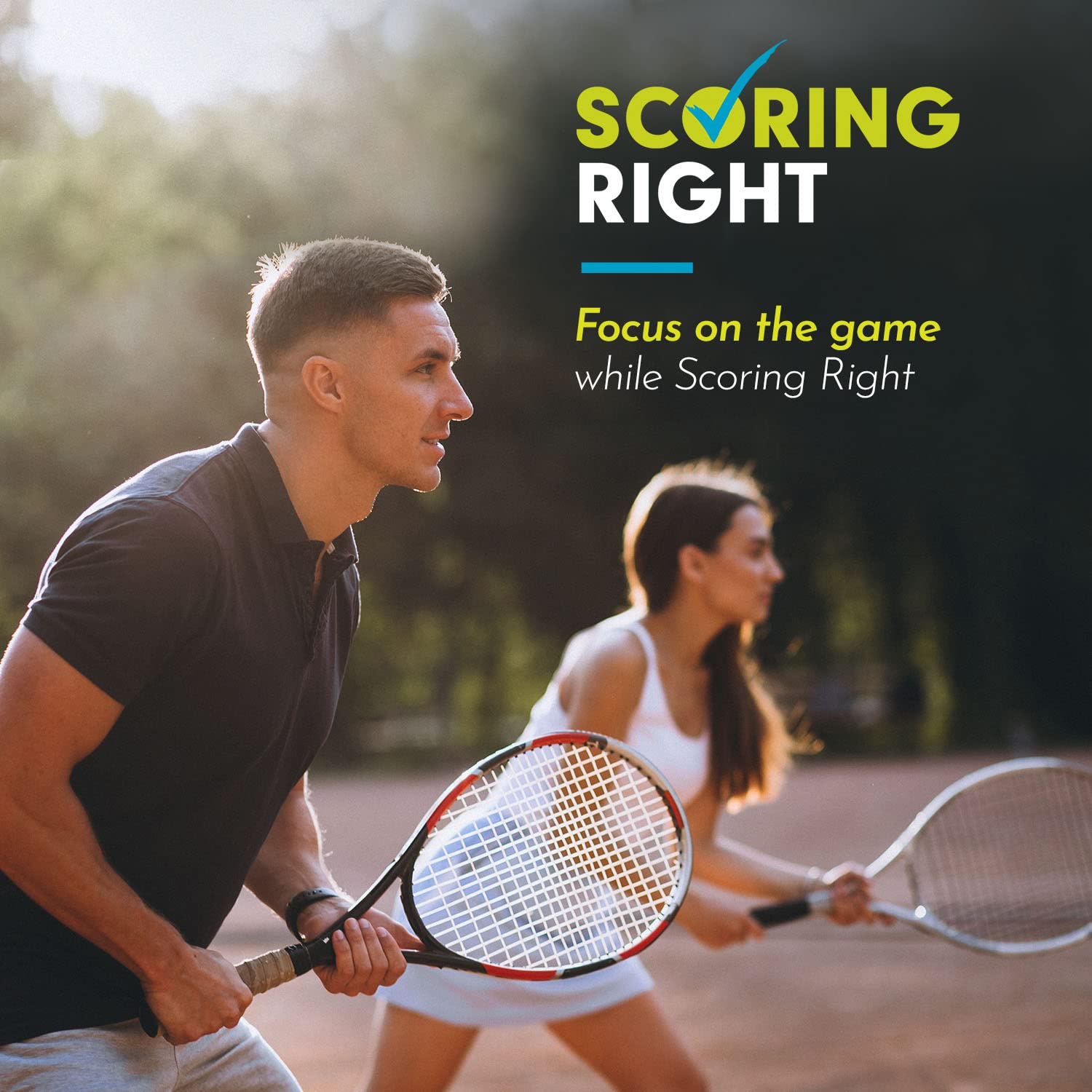 Scoring Right Net Checker Tennis Net Height Measuring Tape and Keyring - Tennis Mindset
