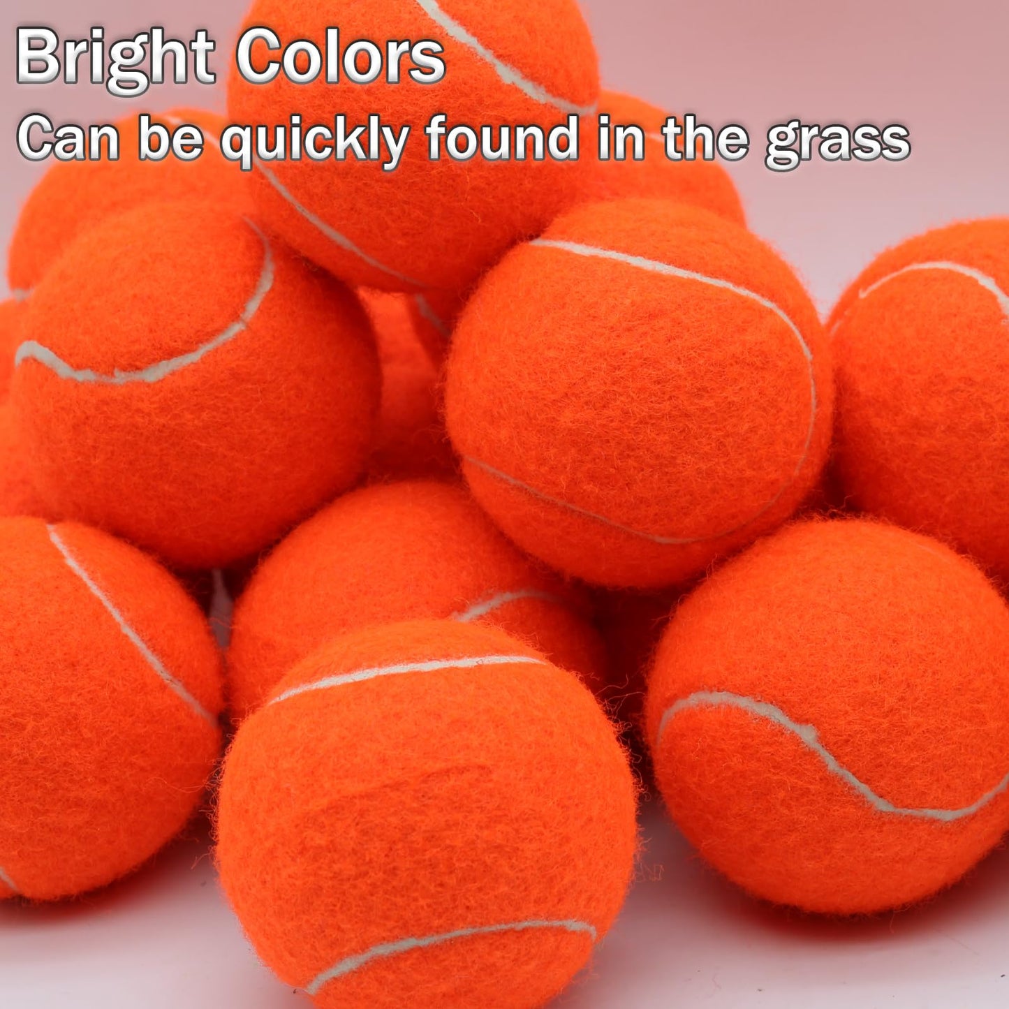 SHYUJAJIE Tennis Ball,20 Pack Practice Balls Bulk,Dog Balls with Mesh Bag