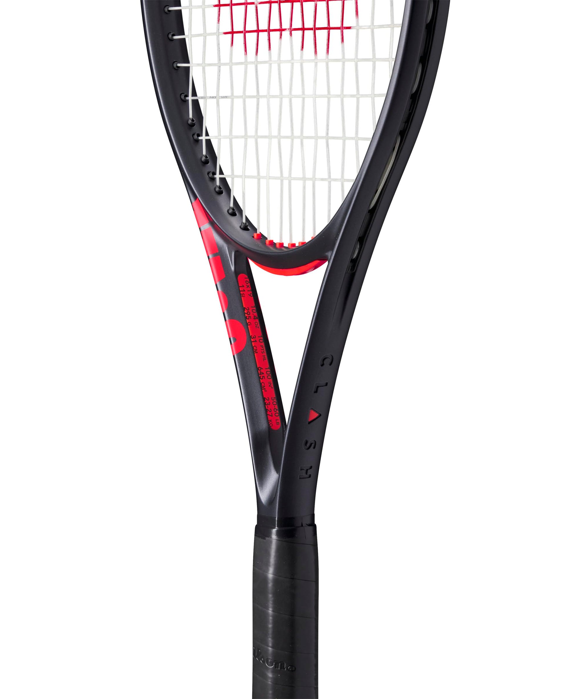 Wilson Clash 100 V3 Strung Adult Performance Tennis Racket - Grip Size 3-4 3/8", Strung with Sensation 16 Natural at Mid Range Tension - Tennis Mindset