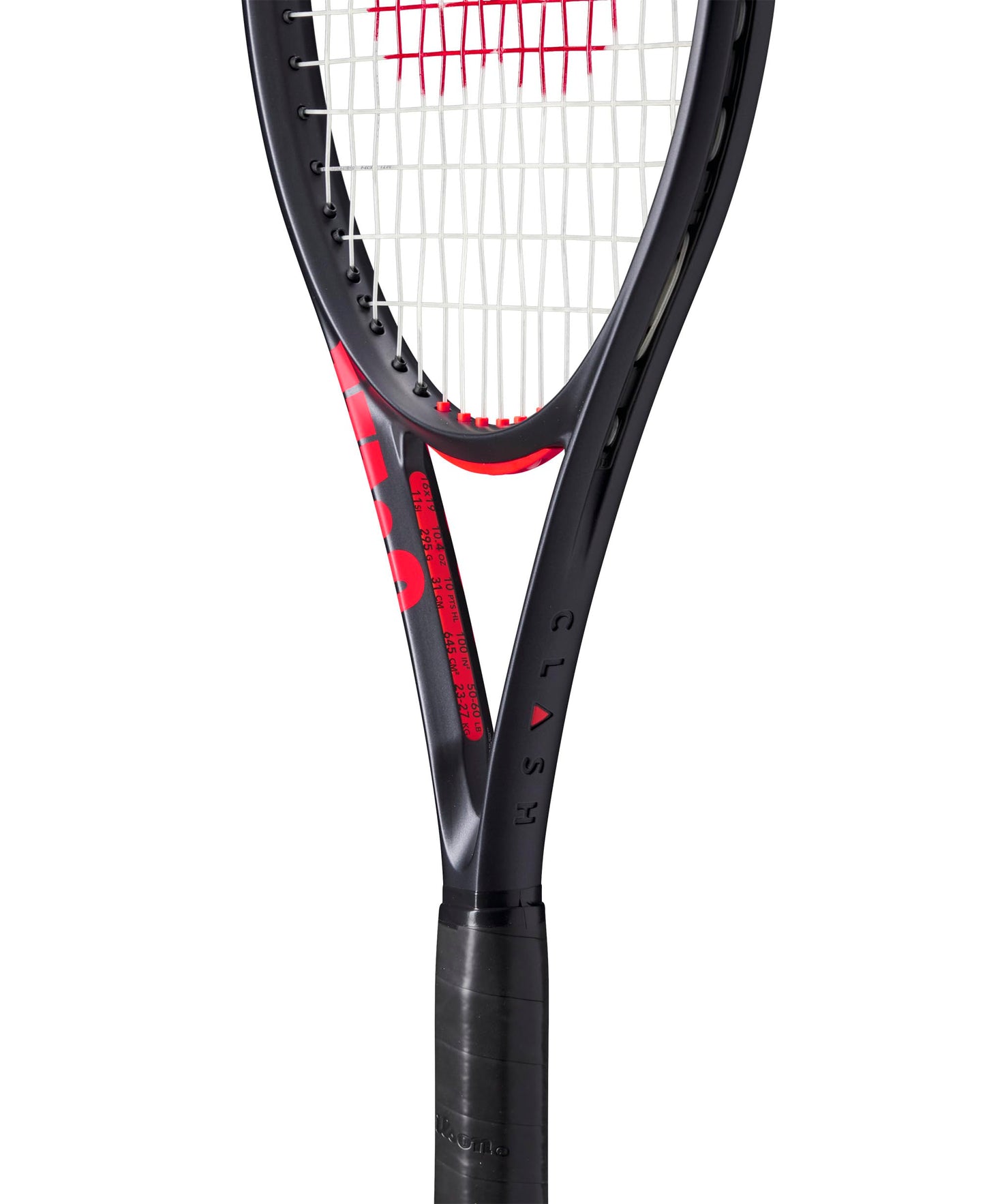 Wilson Clash 100 V3 Strung Adult Performance Tennis Racket - Grip Size 3-4 3/8", Strung with Sensation 16 Natural at Mid Range Tension - Tennis Mindset