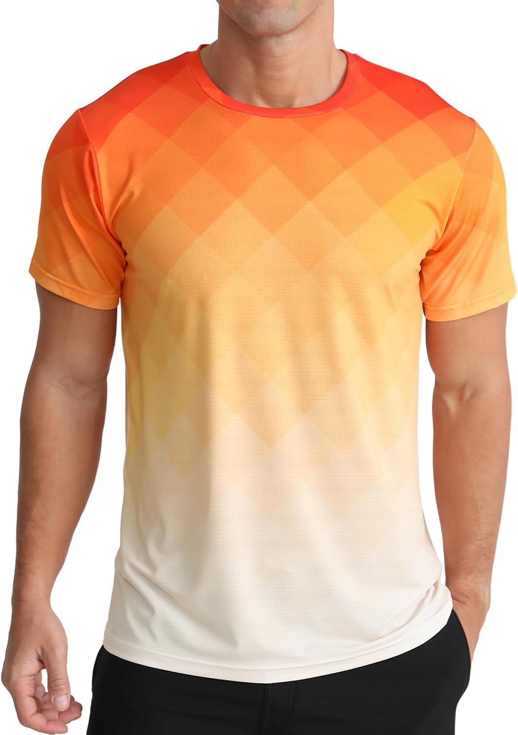 Men's Athletic T-Shirt Performance Gym Shirt Quick Dry Running Workout Tops - Tennis Mindset