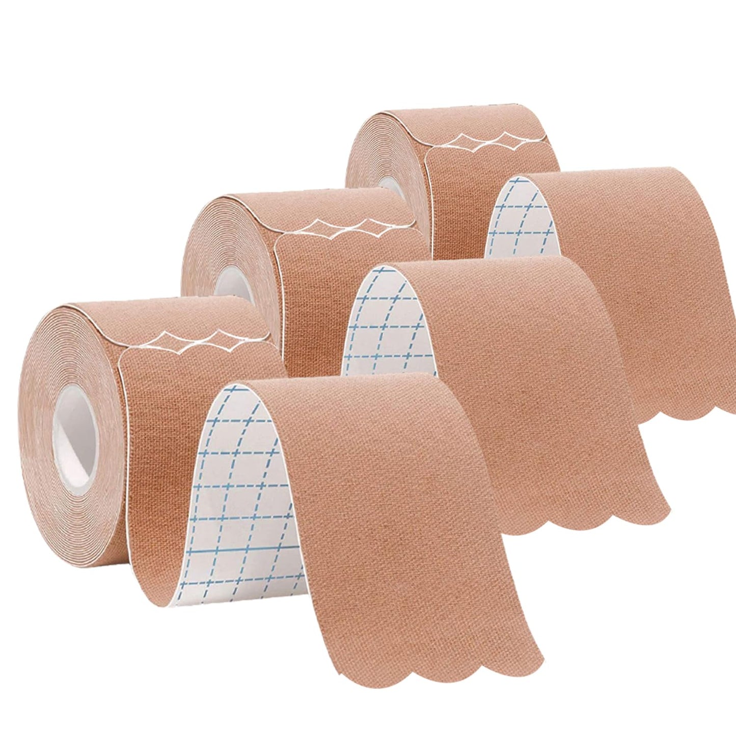 Kinesiology Tape Precut Strips Pro Athletic (3 Rolls,60 Strips) Original Cotton Waterproof Breathable Latex Free Tape for Muscle Pain Relief and Joint Support Elastic Sports Activities Tapes (Mix) - Tennis Mindset