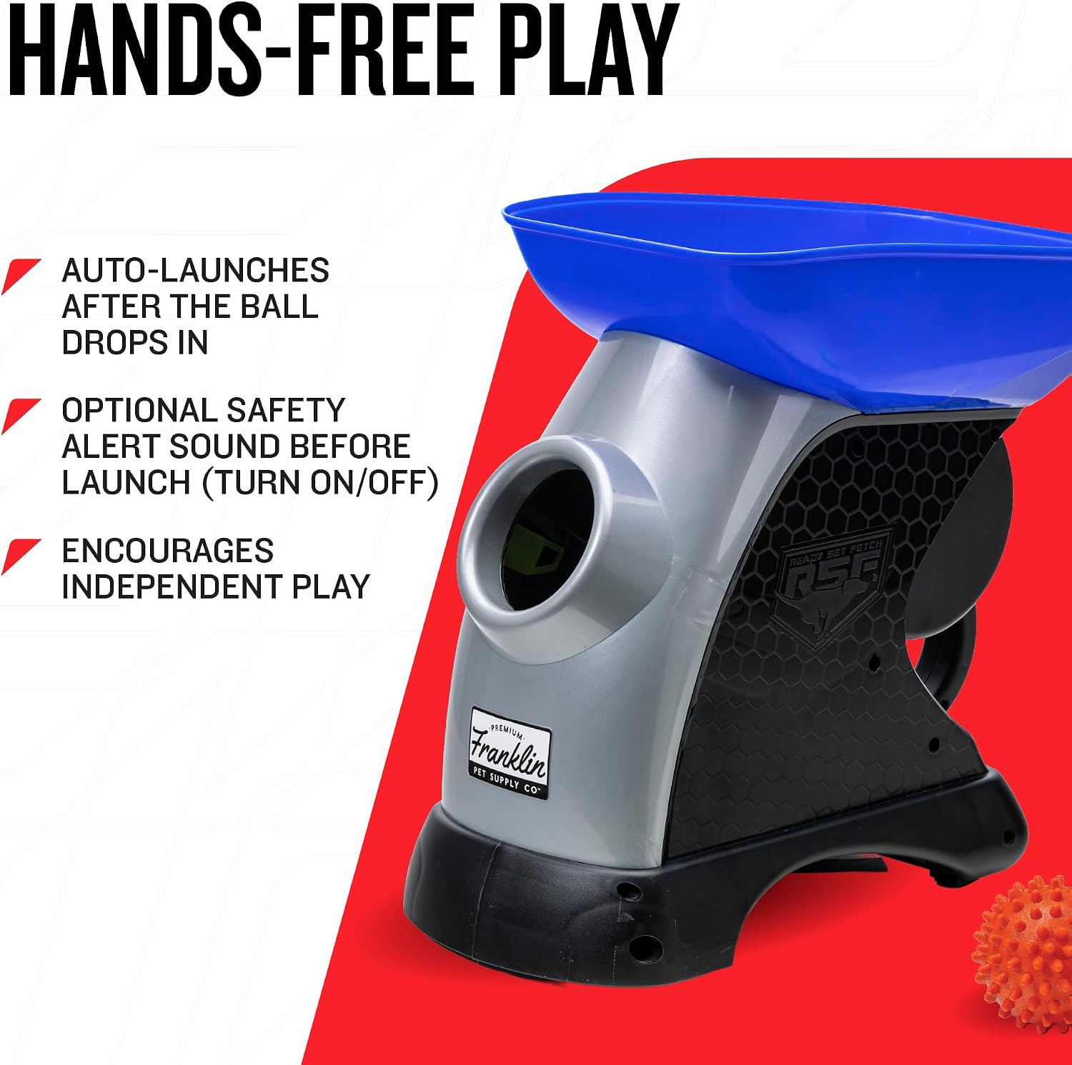 Franklin Sports Ready Set Fetch Automatic Tennis Ball Launcher - Black - Tennis Mindset