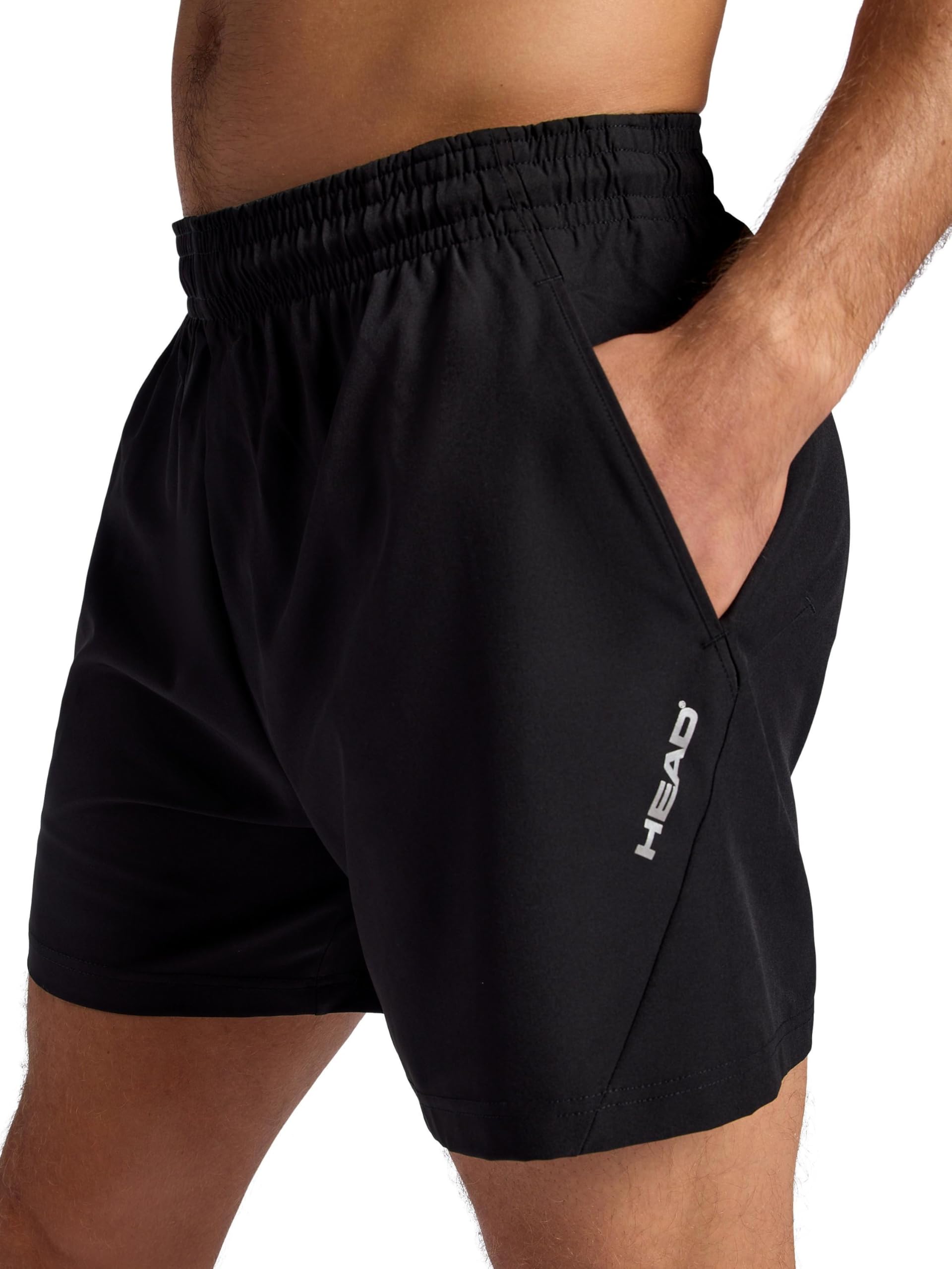 Head Men's Endurance Short, Standard Fit, 5” Inseam, Lightweight Stretch Moisture-Wicking Material - Tennis Mindset