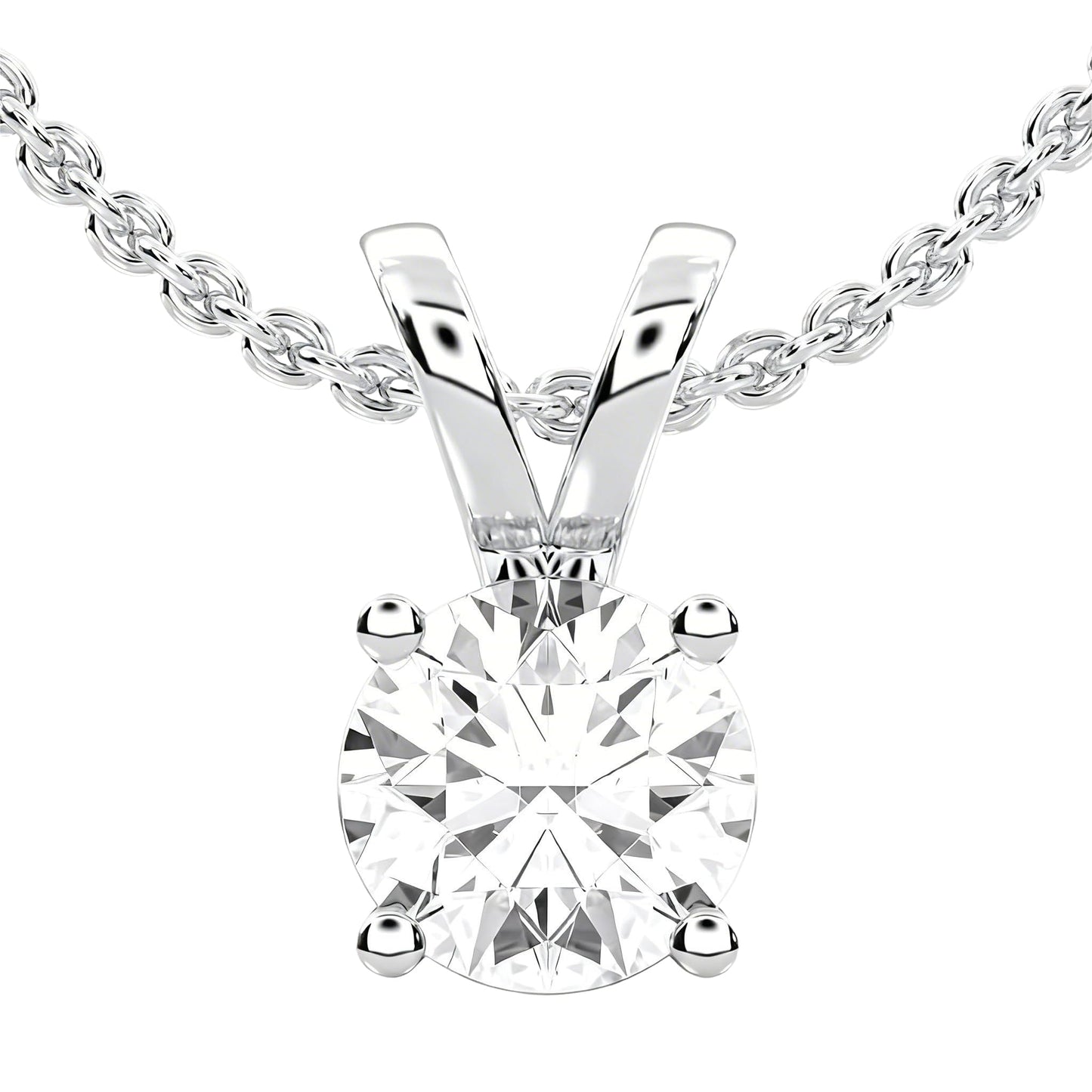 14K Yellow/White Gold Pendant Necklace With 0.50-1.00 TCW Lab Grown Diamond in Pear/Round Shape (E-F Color, VVS-VS), Adjustable Length from 15"-16.5", IGI Certified, Necklaces For Women, Gift For Her - Tennis Mindset