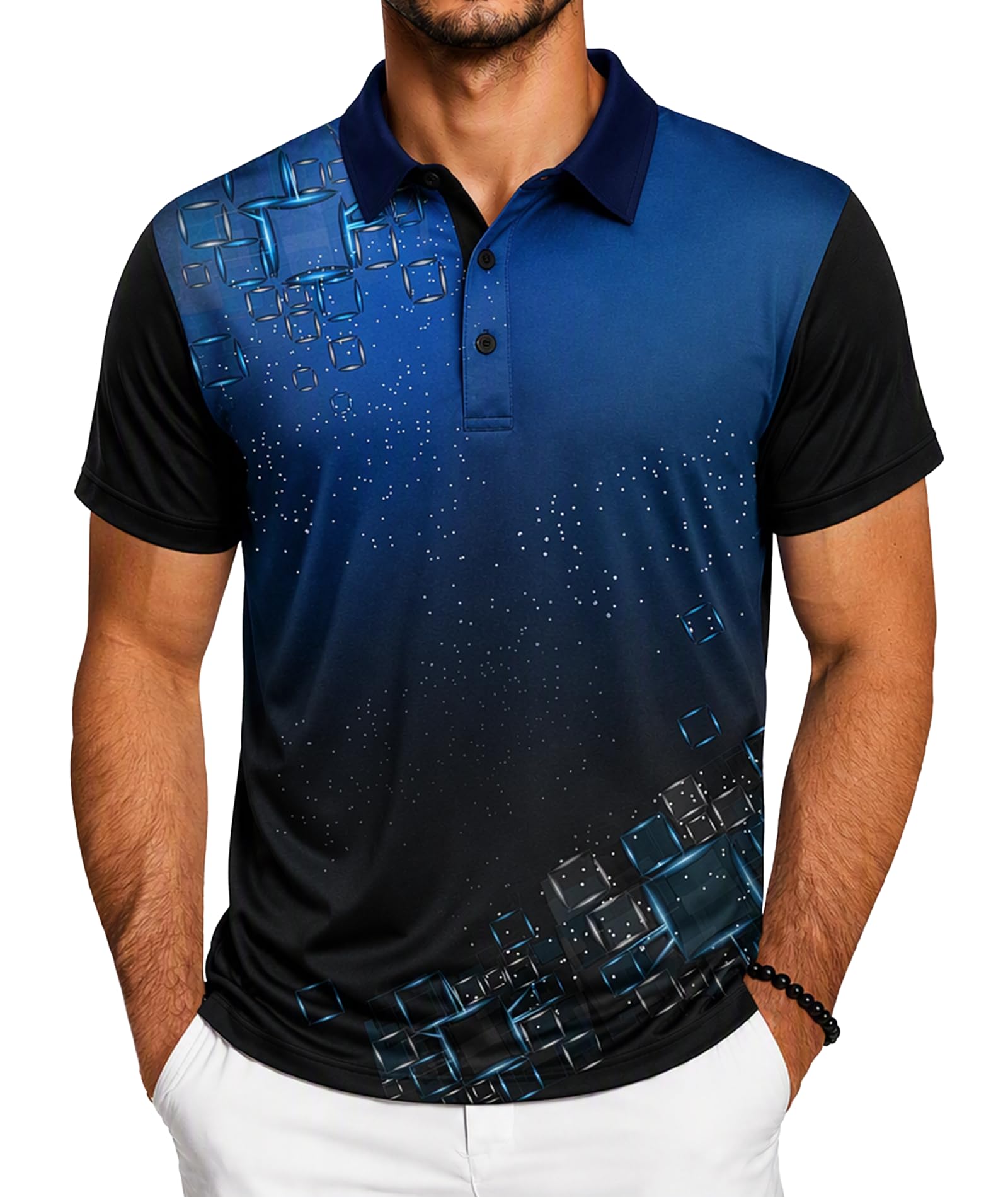 ZITY Golf Polo Shirts for Men Short Sleeve UPF 50+ Athletic Tennis T-Shirt - Tennis Mindset