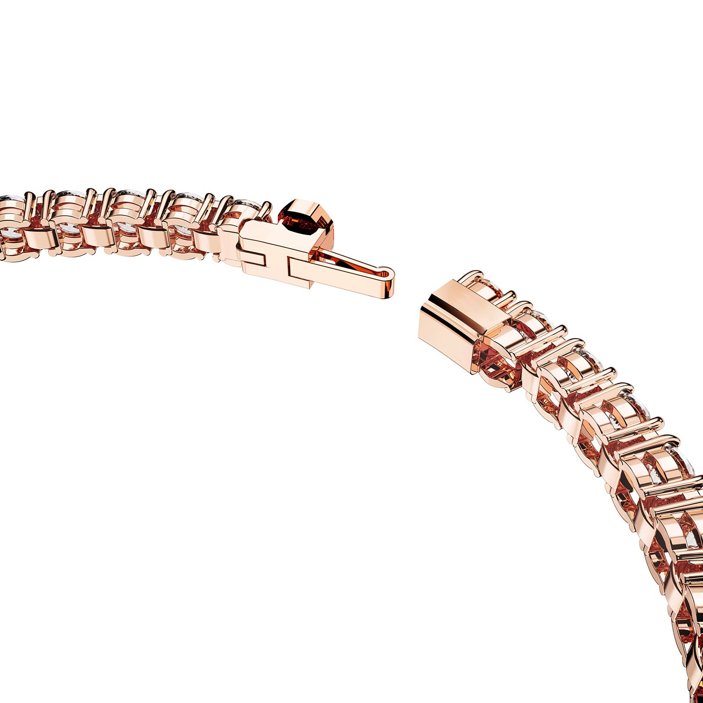 Swarovski Matrix Tennis Bracelet, Round Cut Crystals, Pink, Blue, Black, Clear, Rhodium, Gold-Tone and Rose Gold-Tone Finishes