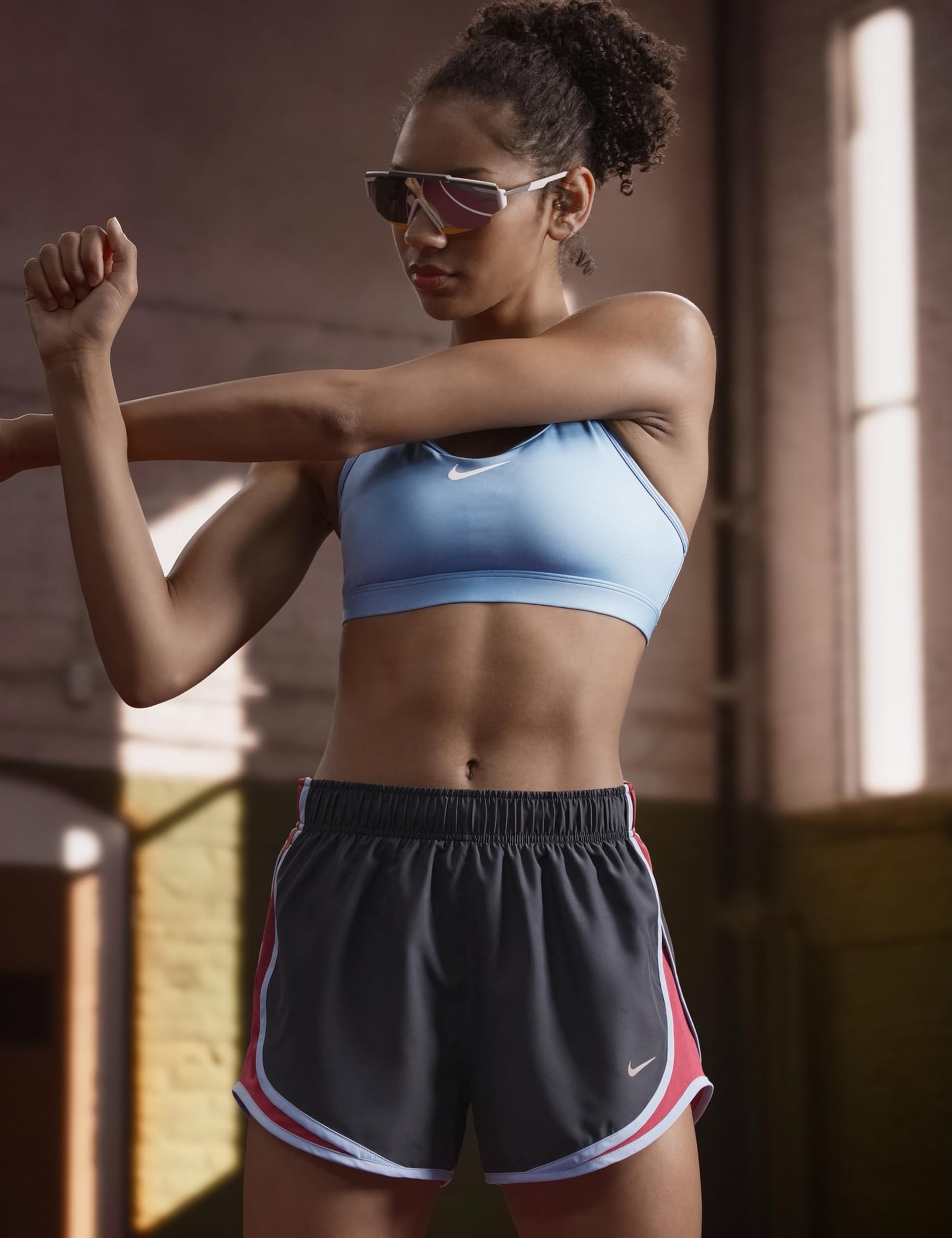 Nike Women's Tempo Dri-FIT Mid-Rise Brief-Lined Running Shorts - Tennis Mindset