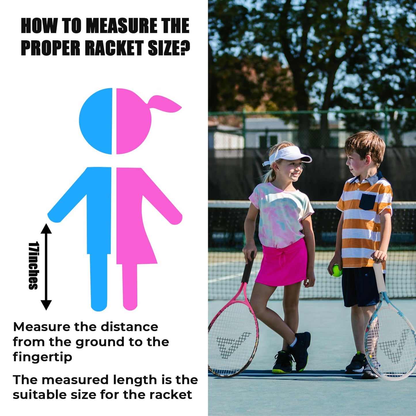 AMA SPORT Kids Tennis Racket for Junior Toddlers Starter Kit 17-25" Tennis Racquet for Girls and Boys with 420D Nylon Shoulder Strap Bag - Tennis Mindset