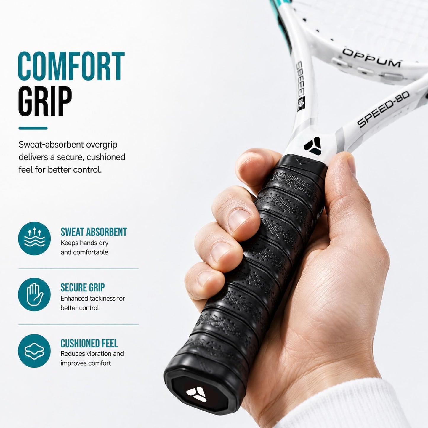 Adult Tennis Racket Set of 2, 27 Inch Pre-Strung for Beginners