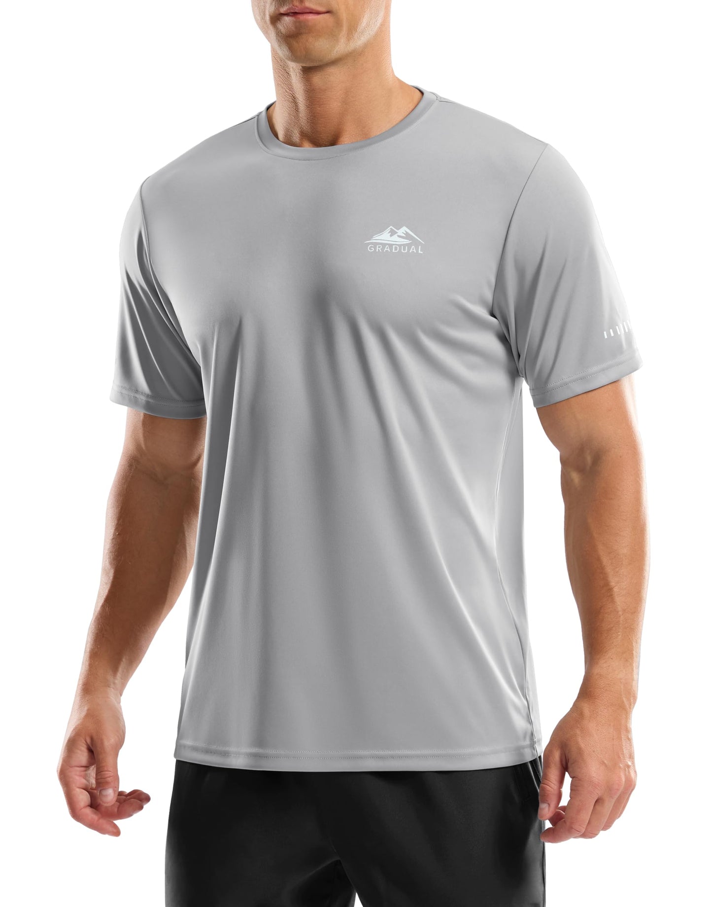 Men's UPF 50+ Sun Protection Swim Shirts Rash Guard Dry Fit Workout Tshirts - Tennis Mindset