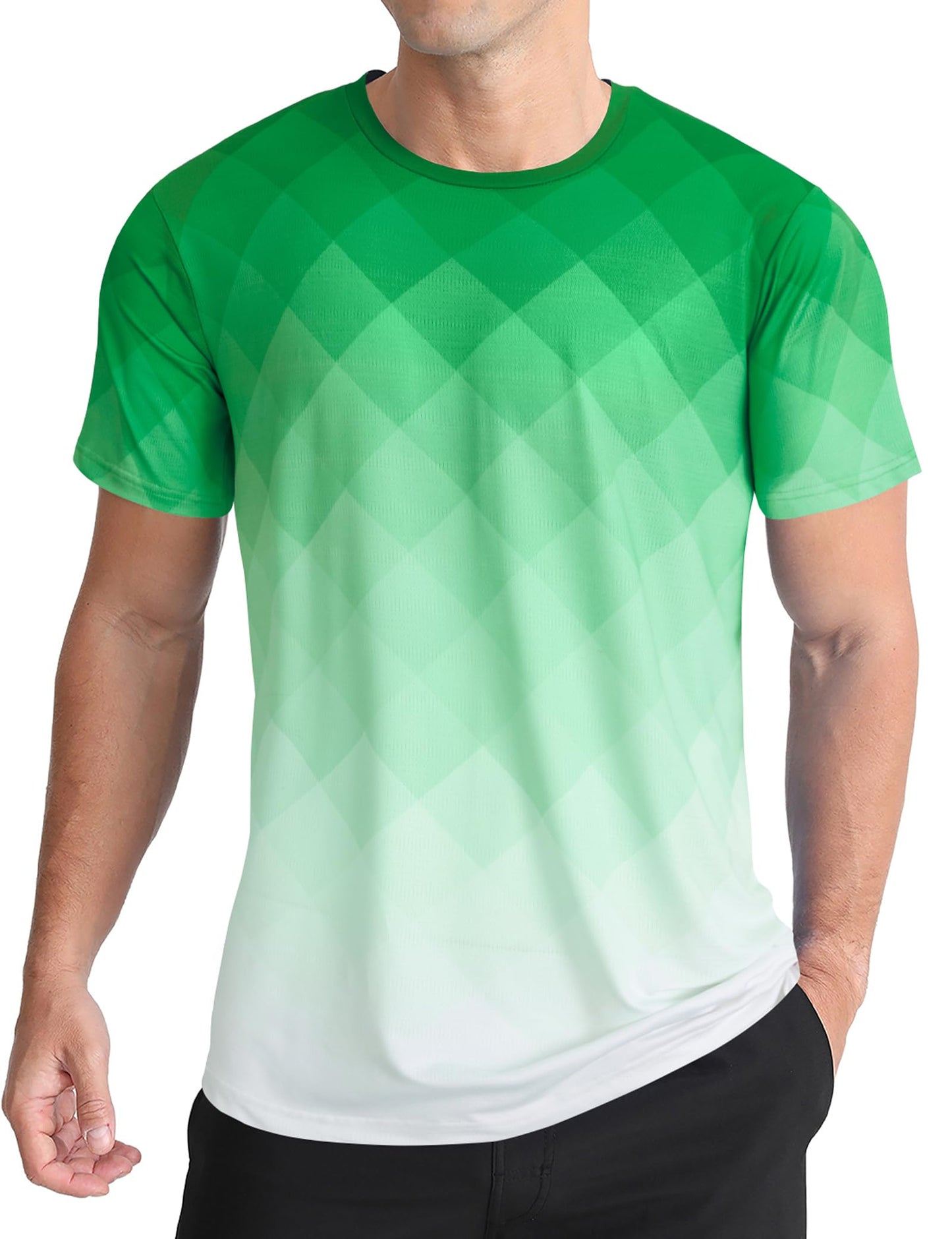 Men's Athletic T-Shirt Performance Gym Shirt Quick Dry Running Workout Tops - Tennis Mindset