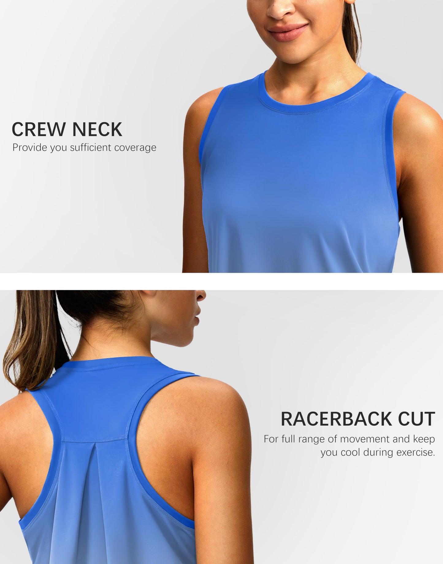 G Gradual Women's Workout Tops Racerback Athletic Tank Tops