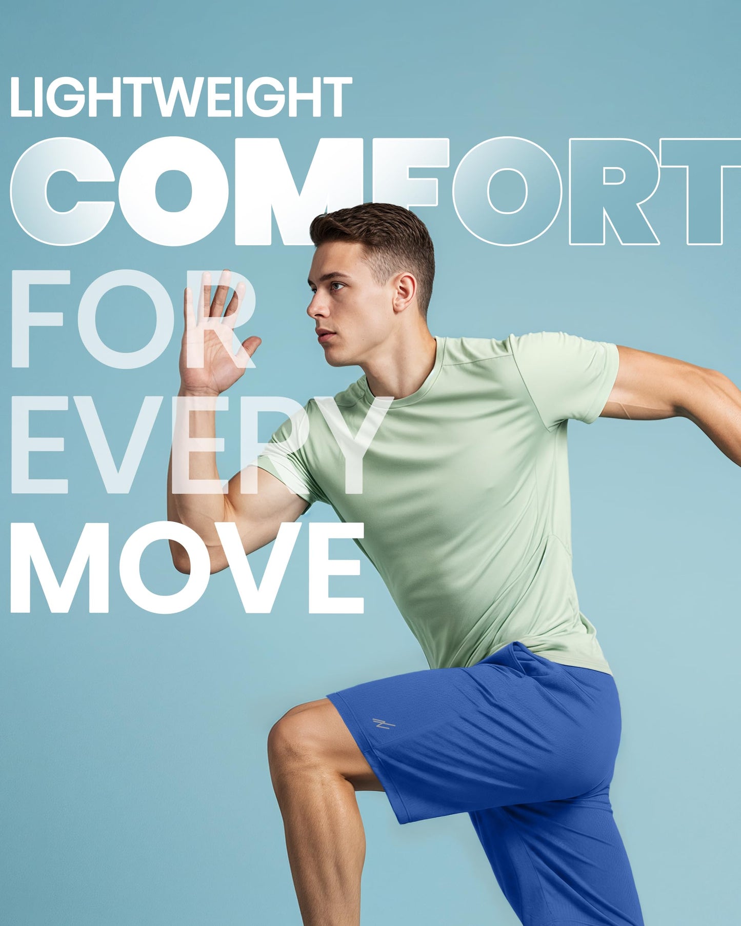 Breathable Mesh Mens Athletic Shorts Loose-Fit Quick Dry Running Gym Shorts - Tennis Mindset