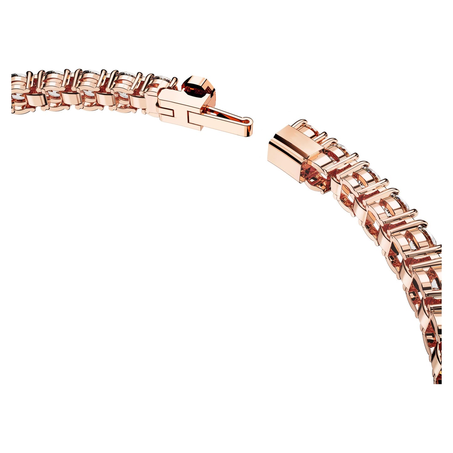 Swarovski Matrix Tennis Bracelet, Round Cut Crystals, Pink, Blue, Black, Clear, Rhodium, Gold-Tone and Rose Gold-Tone Finishes