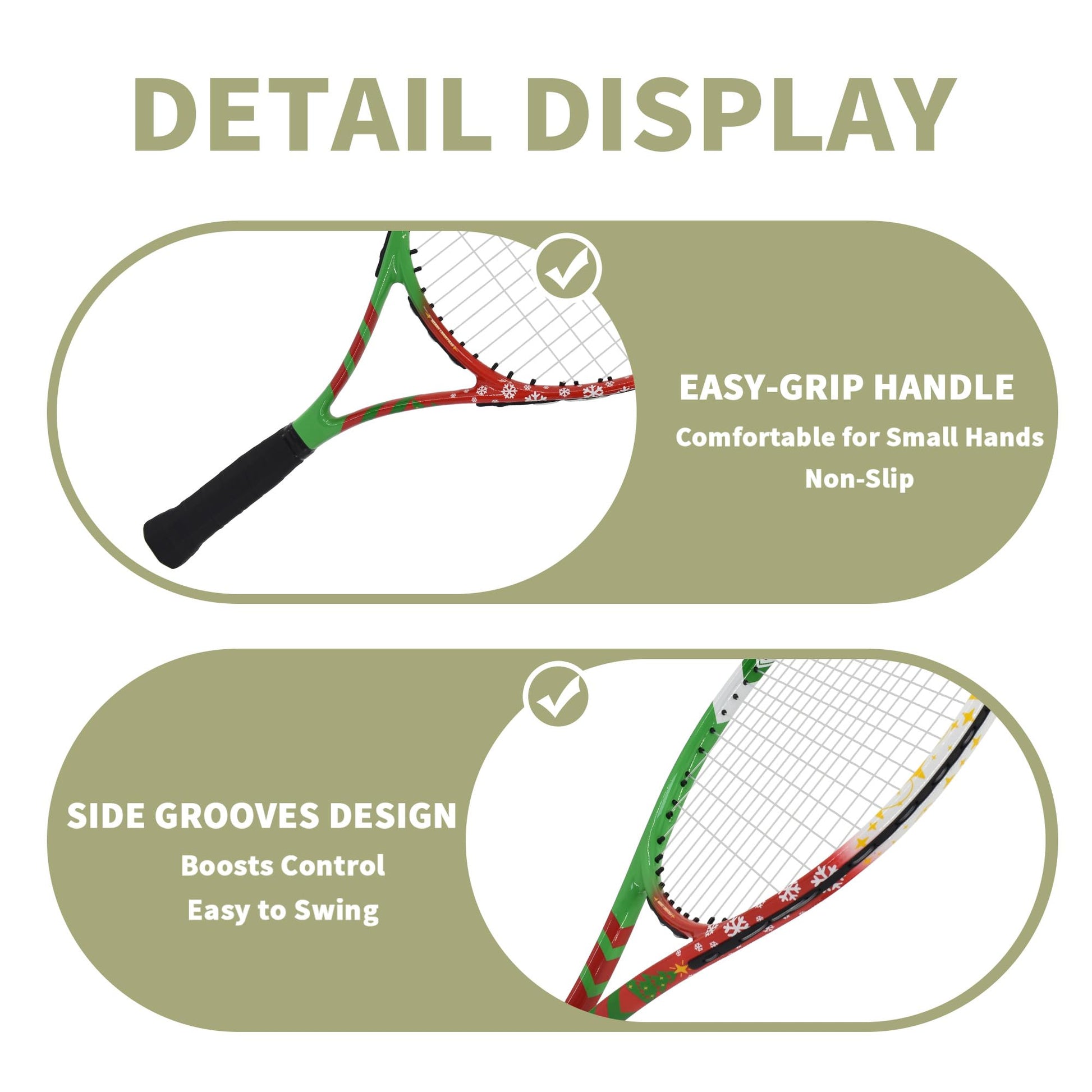 Senston 19" 23" 25" Kids Junior Tennis Racquet for Kids Children Boys Girls Tennis Rackets with Racket Cover - Tennis Mindset