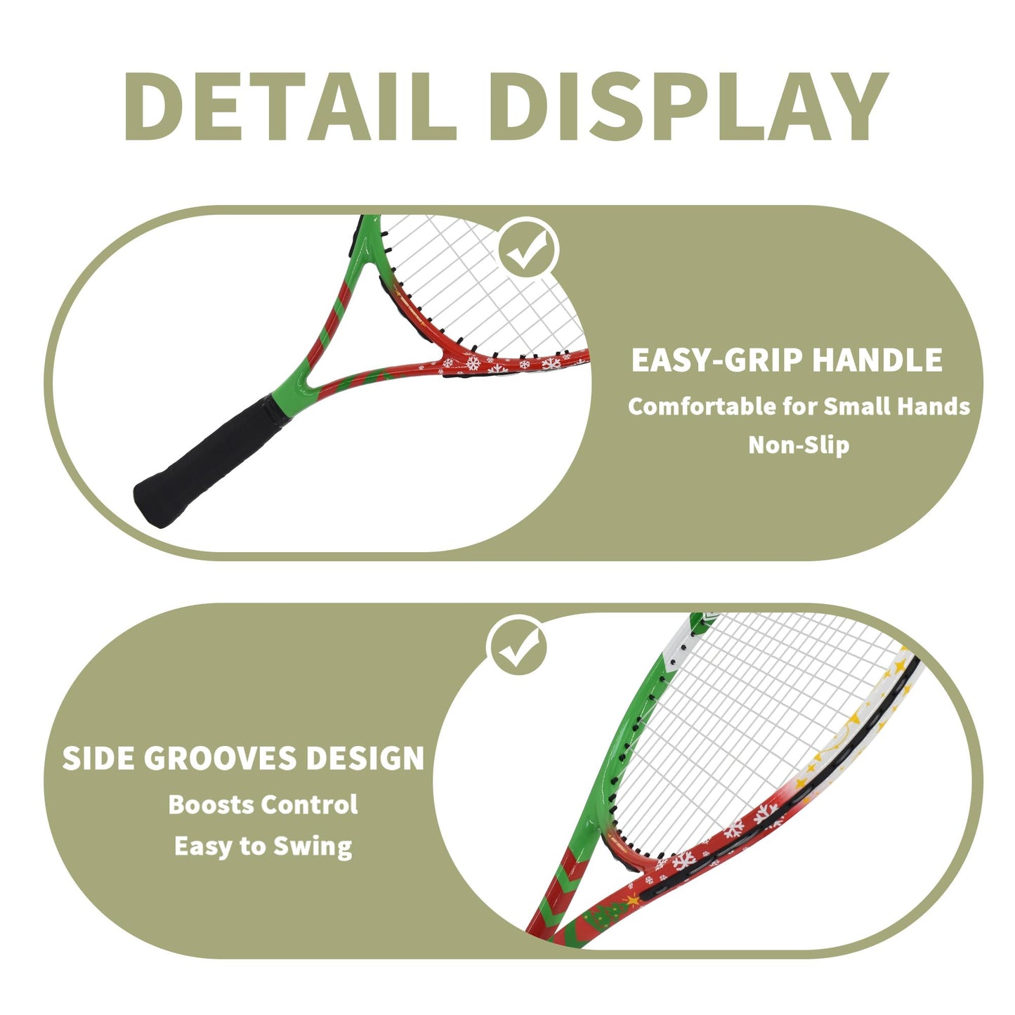 Senston 19" 23" 25" Kids Junior Tennis Racquet for Kids Children Boys Girls Tennis Rackets with Racket Cover - Tennis Mindset