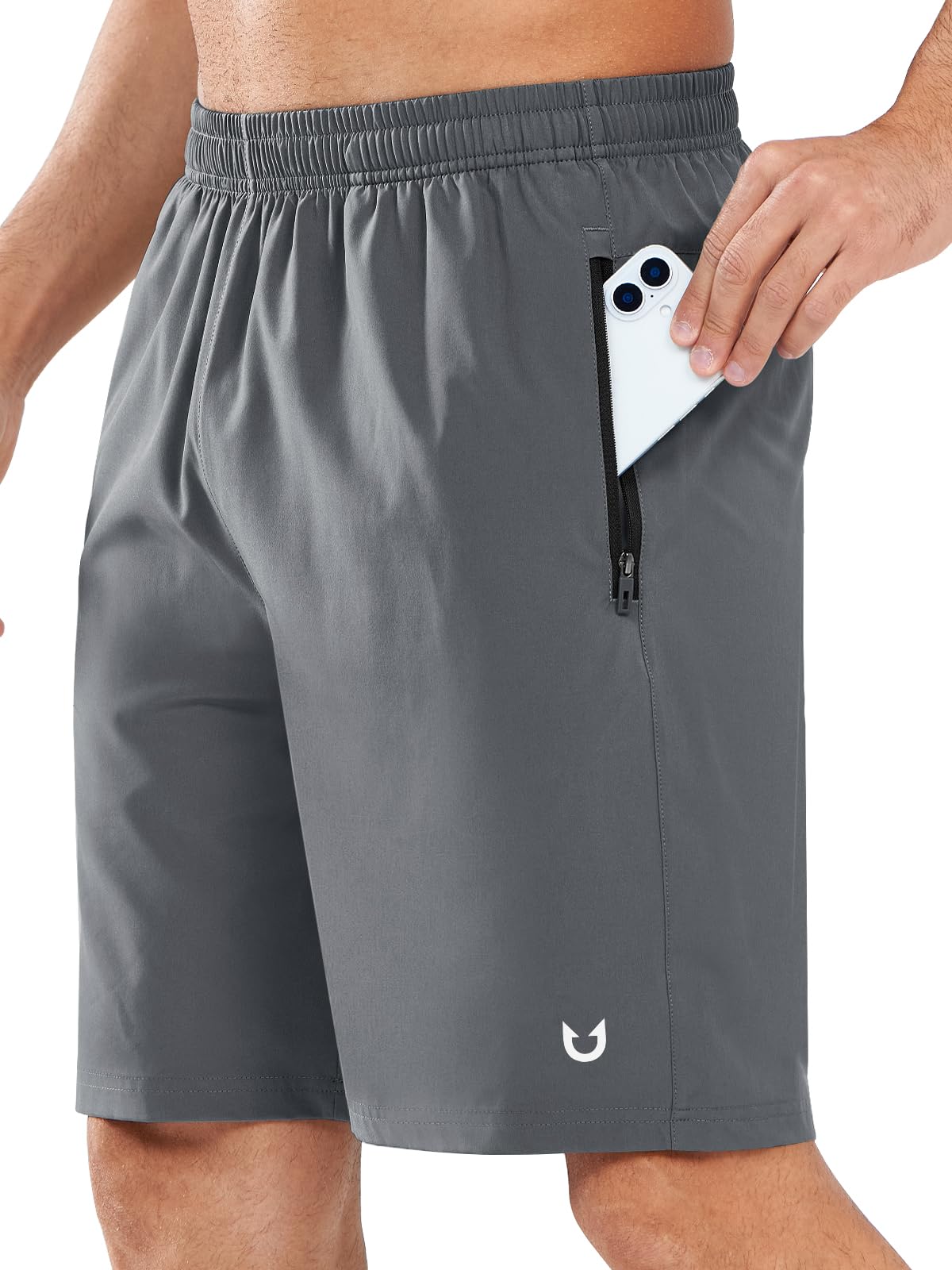 NORTHYARD Men's Athletic Running Shorts Quick Dry Lightweight Zip Pockets - Tennis Mindset