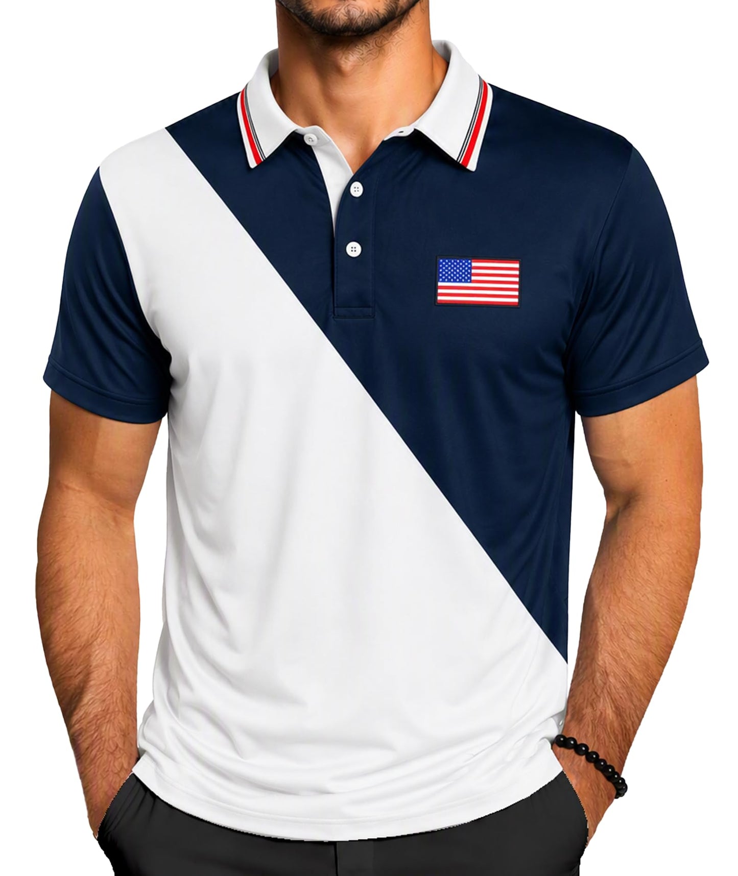 ZITY Golf Polo Shirts for Men Short Sleeve UPF 50+ Athletic Tennis T-Shirt - Tennis Mindset