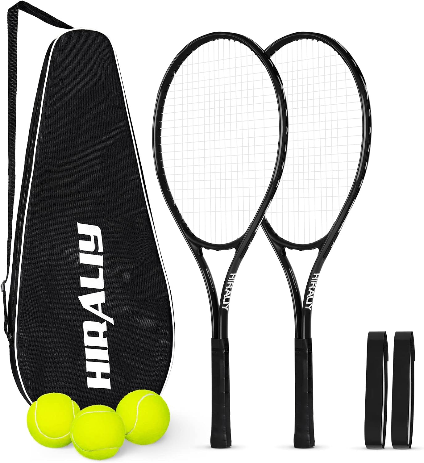 HIRALIY 27-Inch Tennis Racket for Adults with Ball and Carry Bag - Tennis Mindset