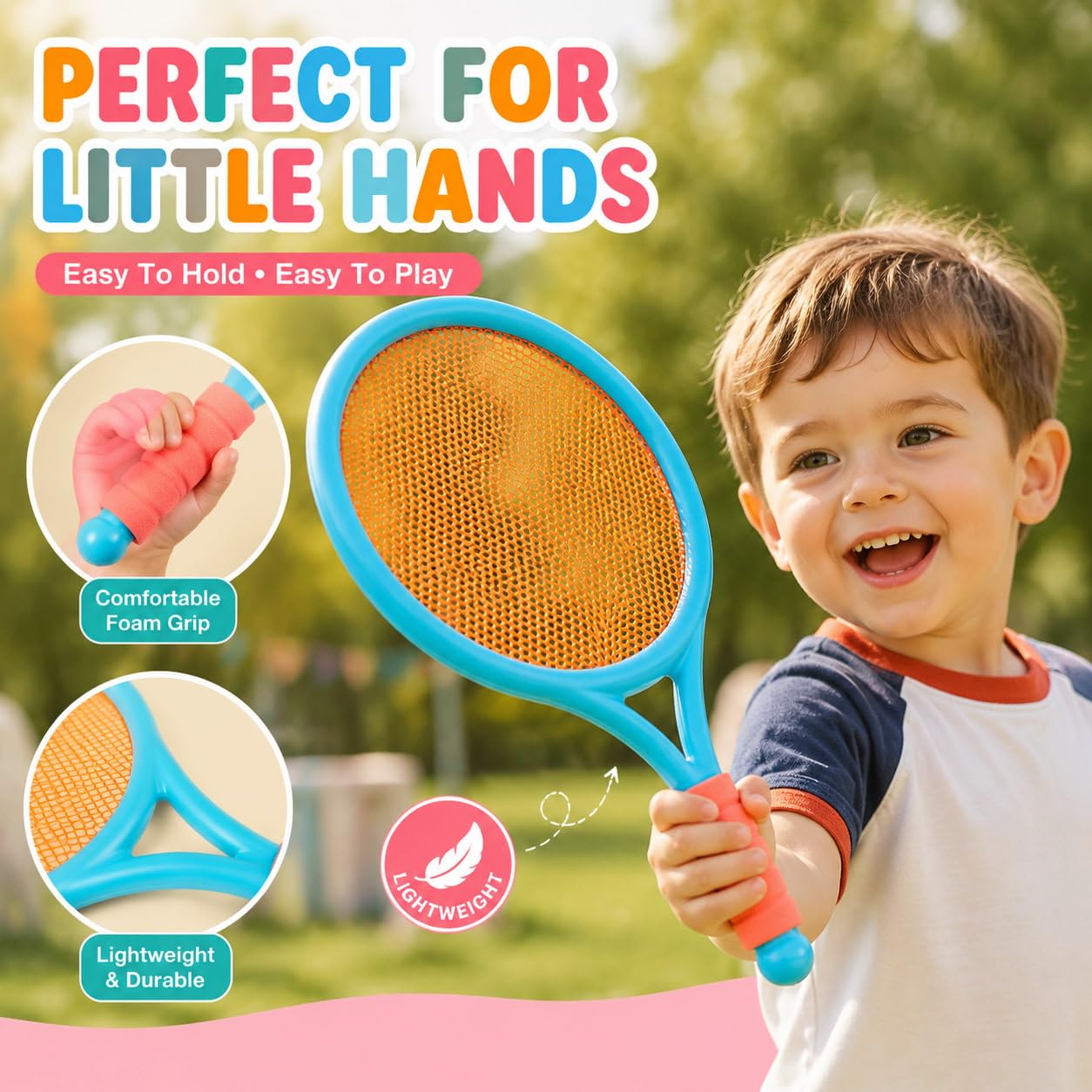 2-Pack Kids Tennis Racket Set, Junior Racquets with Bag and Balls - Tennis Mindset