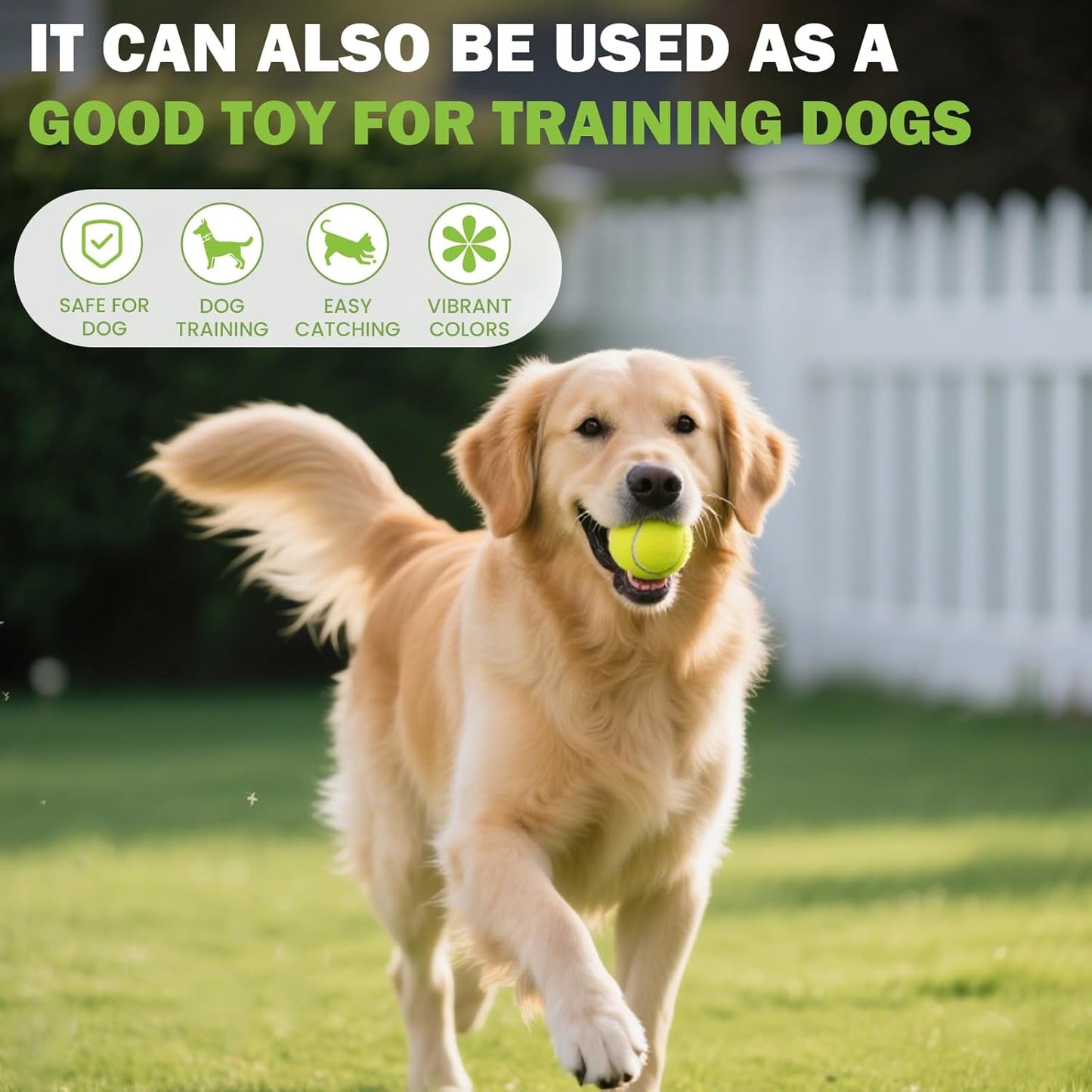 FURWEY Tennis Ball,6/12/24/36/40/80P Training Balls,Dog Balls with Mesh Bag