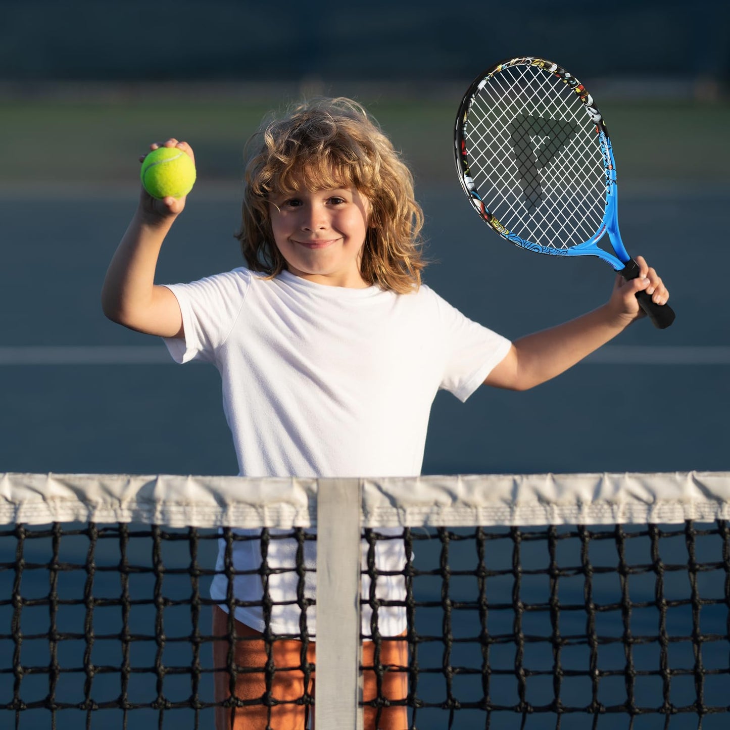 AMA SPORT Kids Tennis Racket for Junior Toddlers Starter Kit 17-25" Tennis Racquet for Girls and Boys with 420D Nylon Shoulder Strap Bag - Tennis Mindset