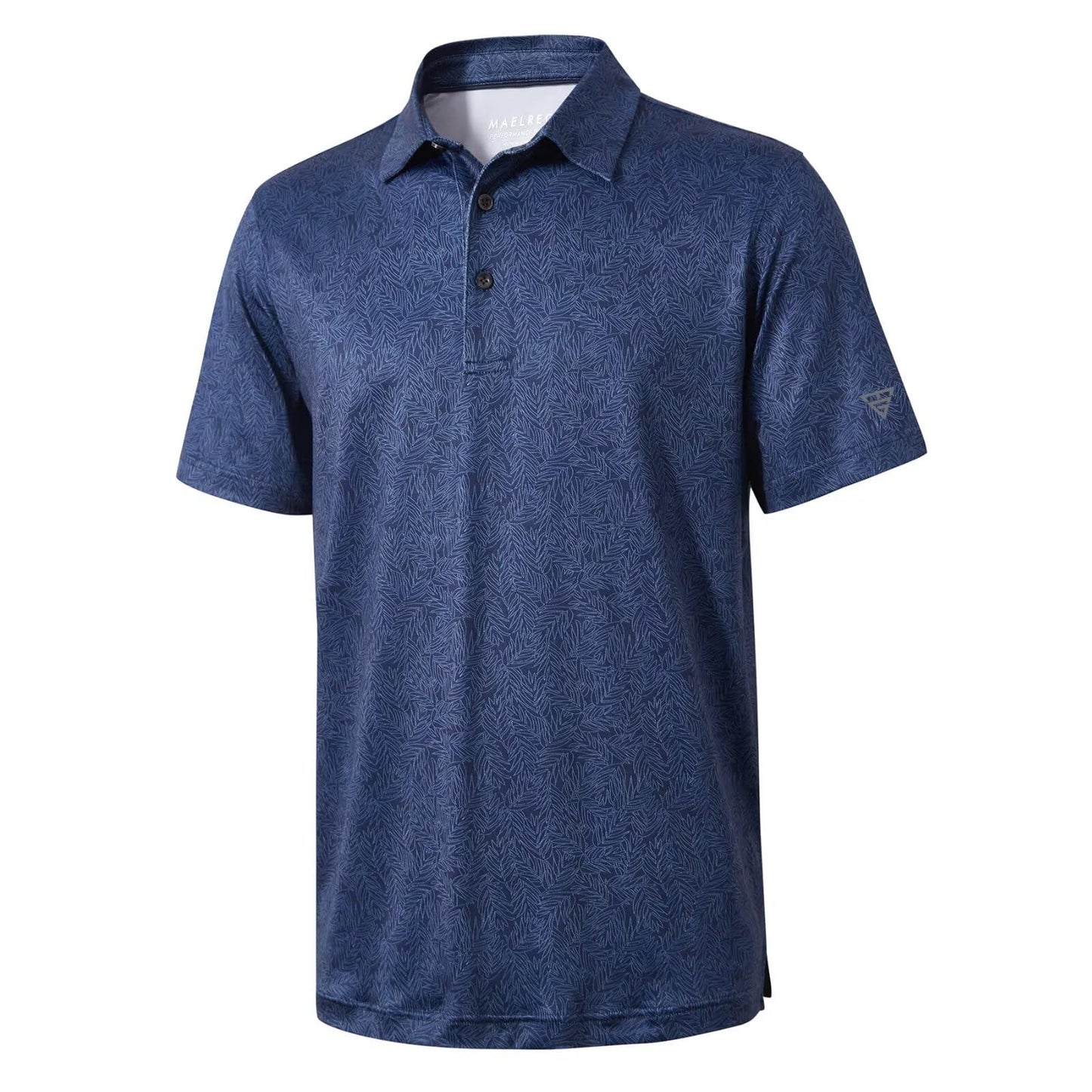 Golf Shirts for Men Dry Fit Short Sleeve Print Performance Moisture Wicking Polo Shirt - Tennis Mindset