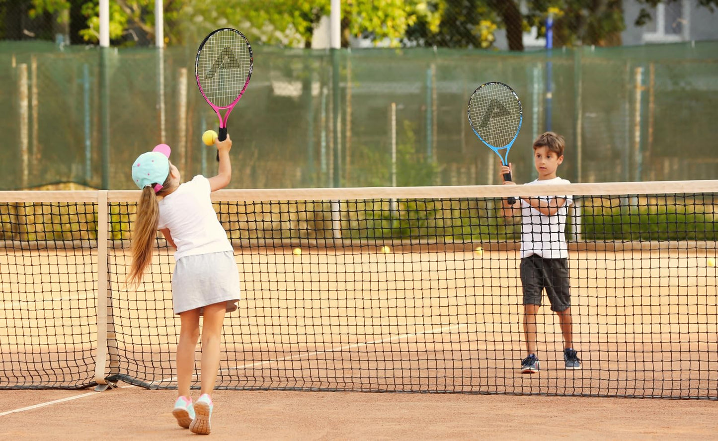 AMA SPORT Kids Tennis Racket for Junior Toddlers Starter Kit 17-25" Tennis Racquet for Girls and Boys with 420D Nylon Shoulder Strap Bag - Tennis Mindset