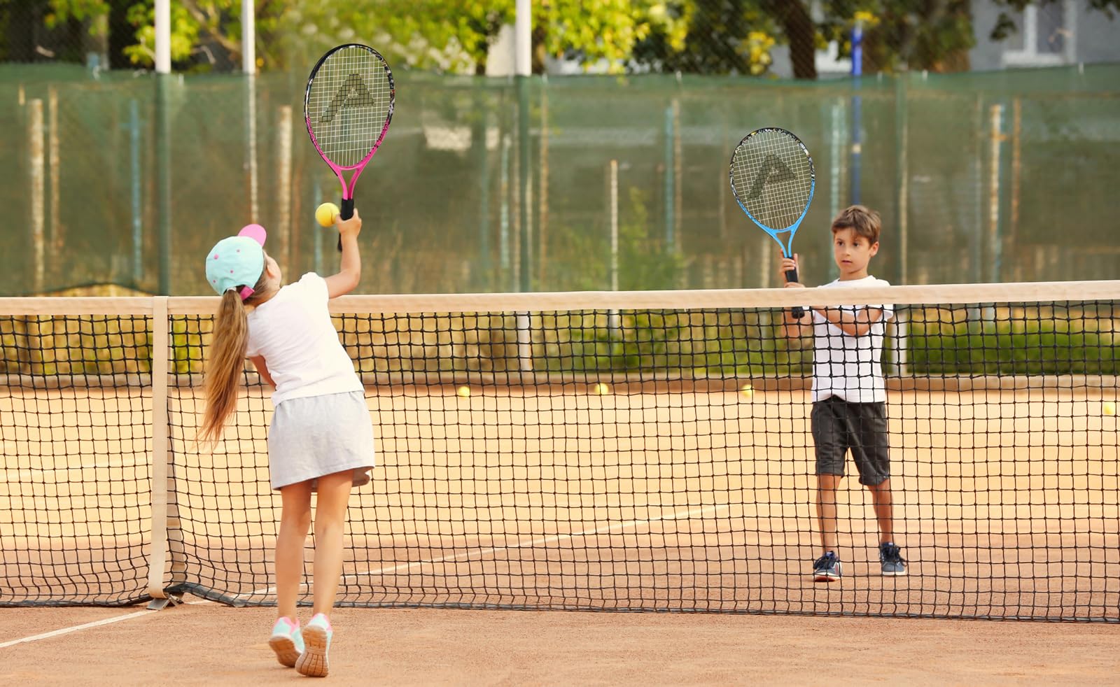 AMA SPORT Kids Tennis Racket for Junior Toddlers Starter Kit 17-25" Tennis Racquet for Girls and Boys with 420D Nylon Shoulder Strap Bag - Tennis Mindset