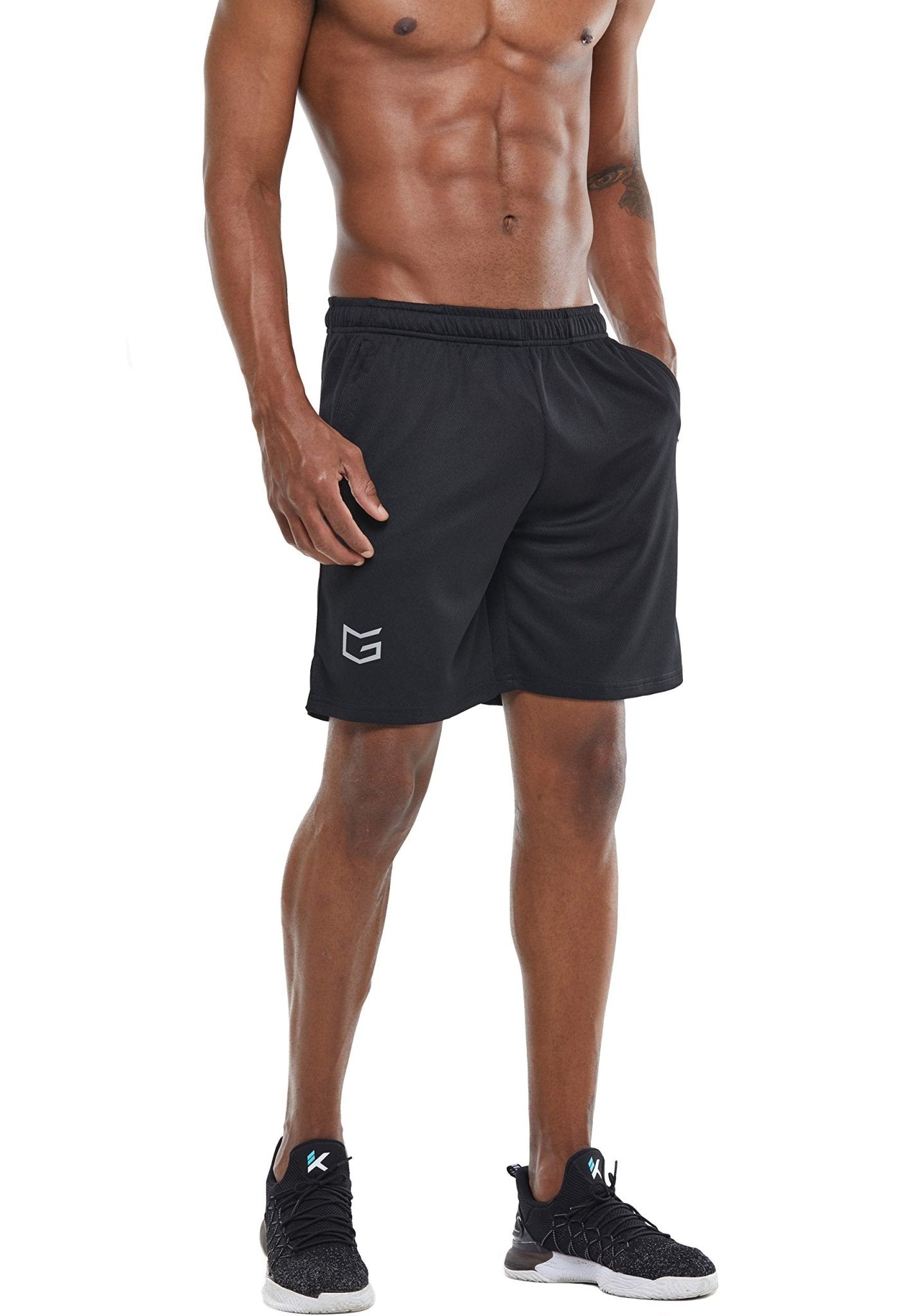 G Gradual Men's 7" Workout Running Shorts Quick Dry Lightweight Gym Shorts with Zip Pockets - Tennis Mindset